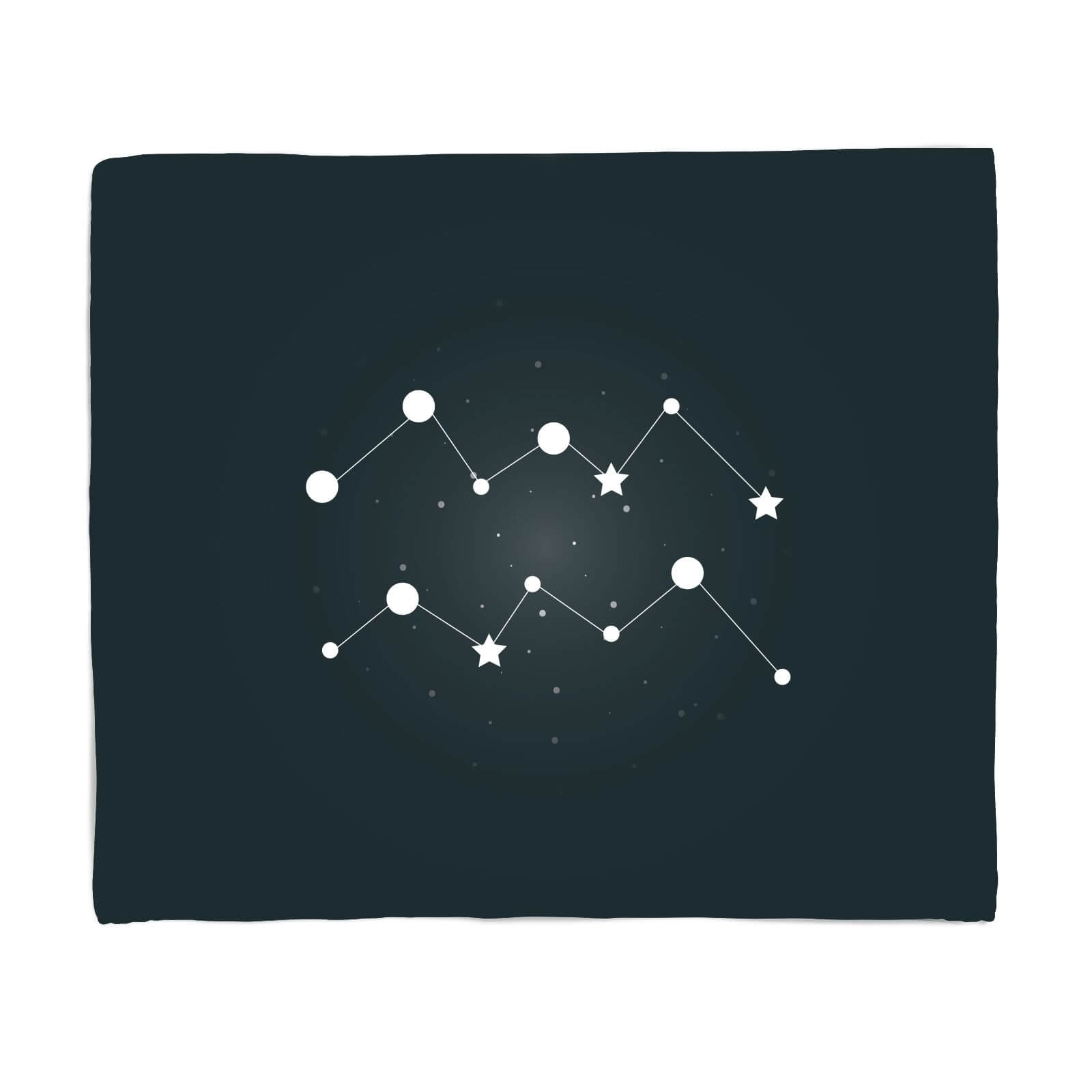 Aquarius Star Sign Fleece Blanket