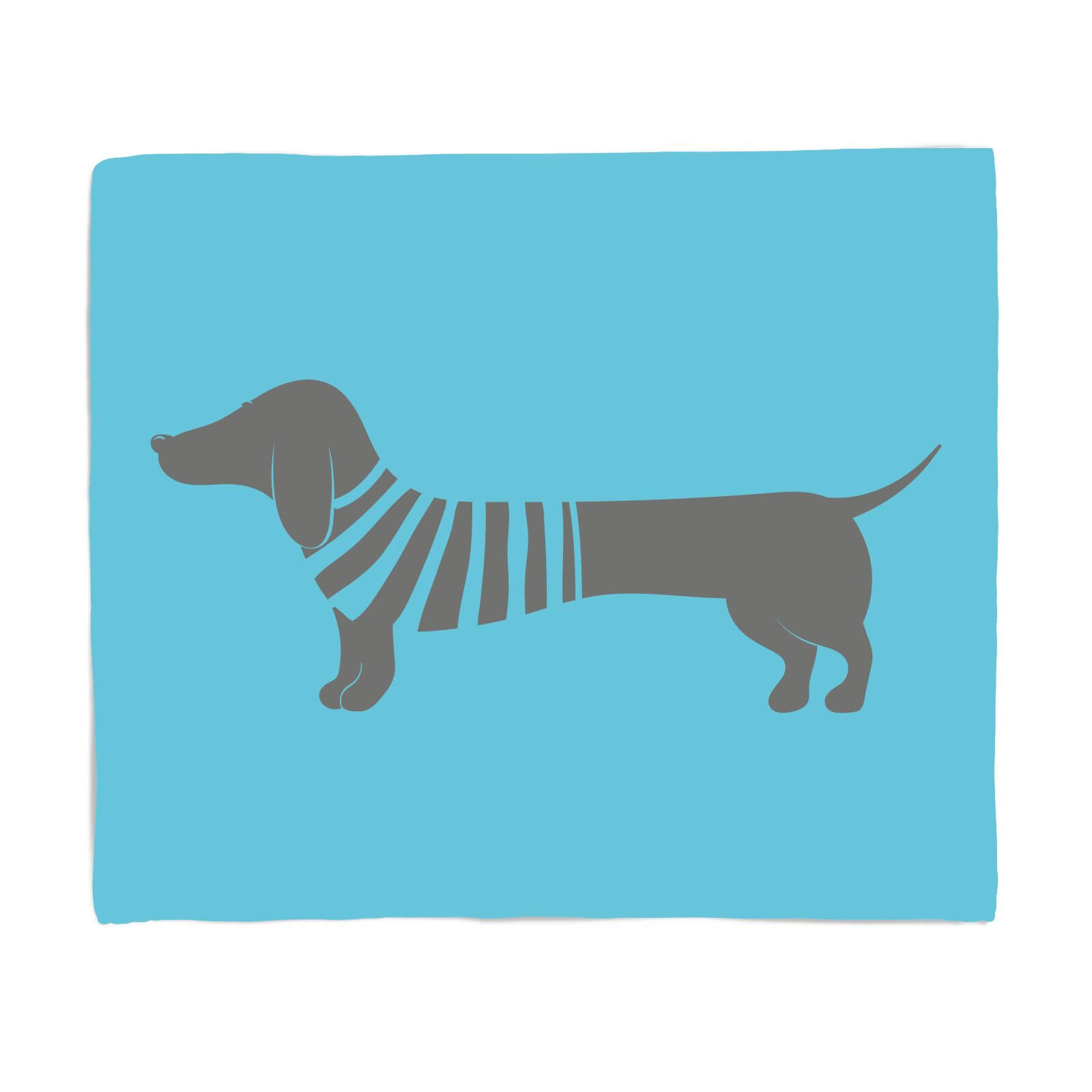 Sausage Dog In Jumper Fleece Blanket