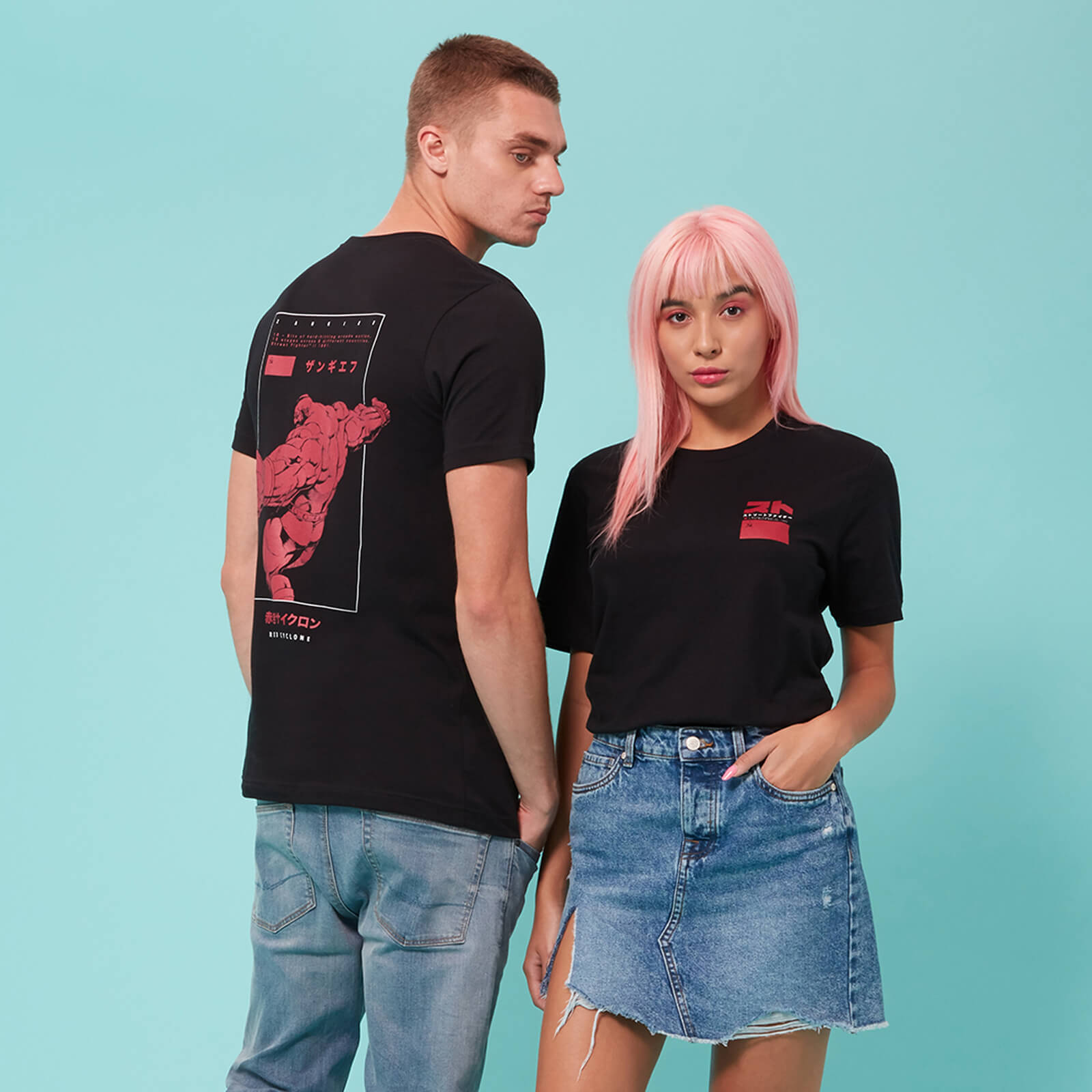 Street Fighter Arcade Zangief Unisex T-Shirt - Black - L - Black
