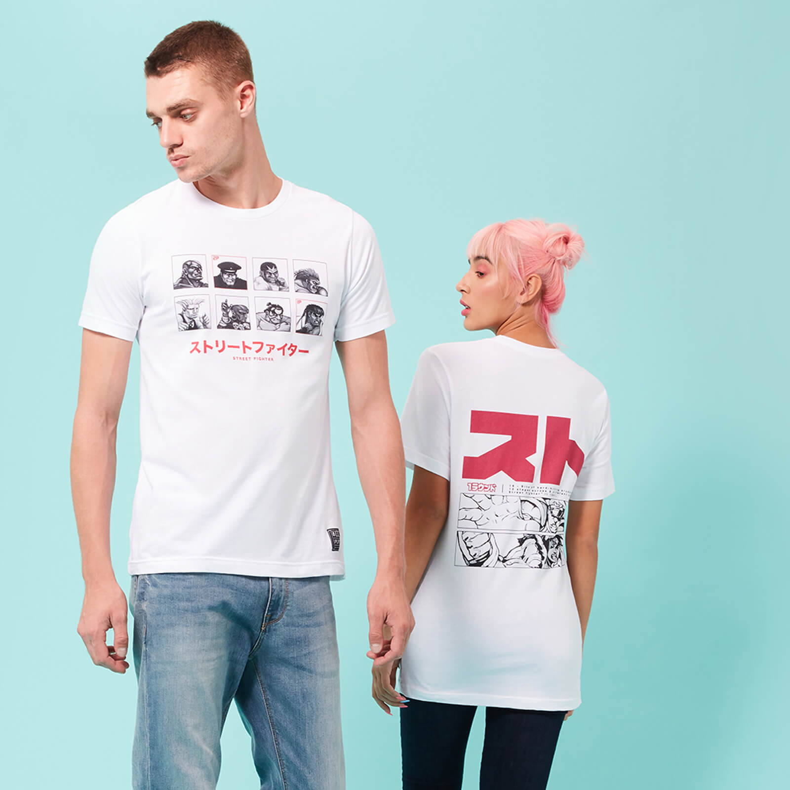 Street Fighter Arcade Vs. Unisex T-Shirt - White - M - White