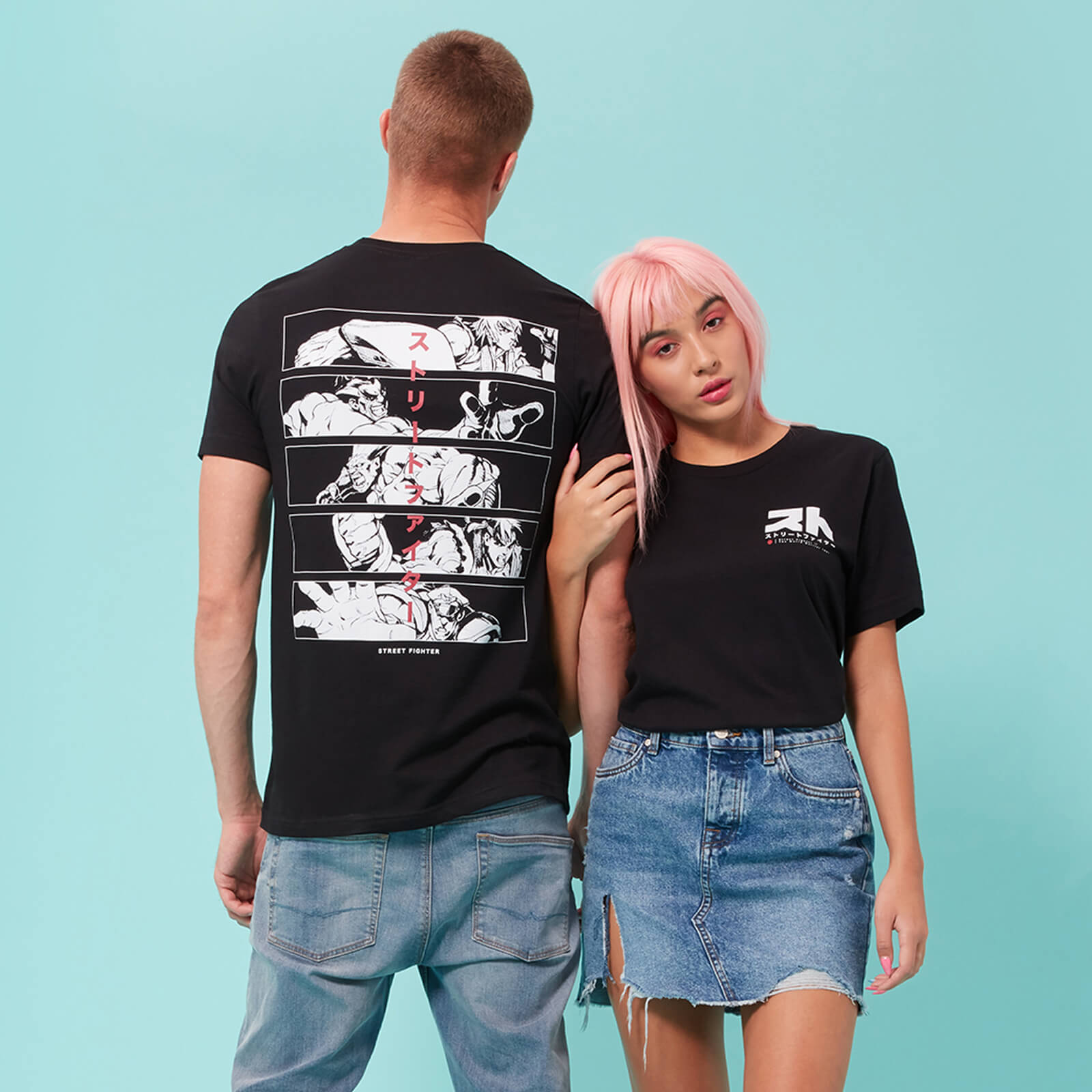 Street Fighter Arcade Panels Unisex T-Shirt - Black - XL - Black