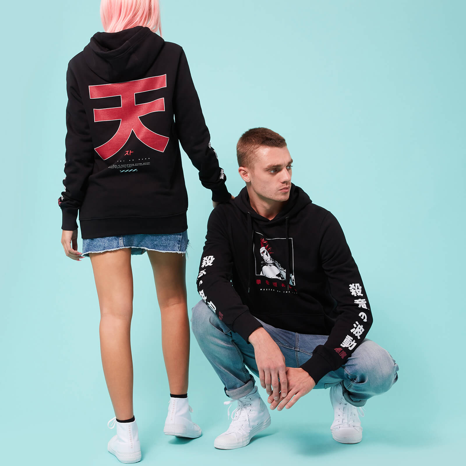 Street Fighter Arcade Akuma Unisex Hoodie - Black - XL - Black