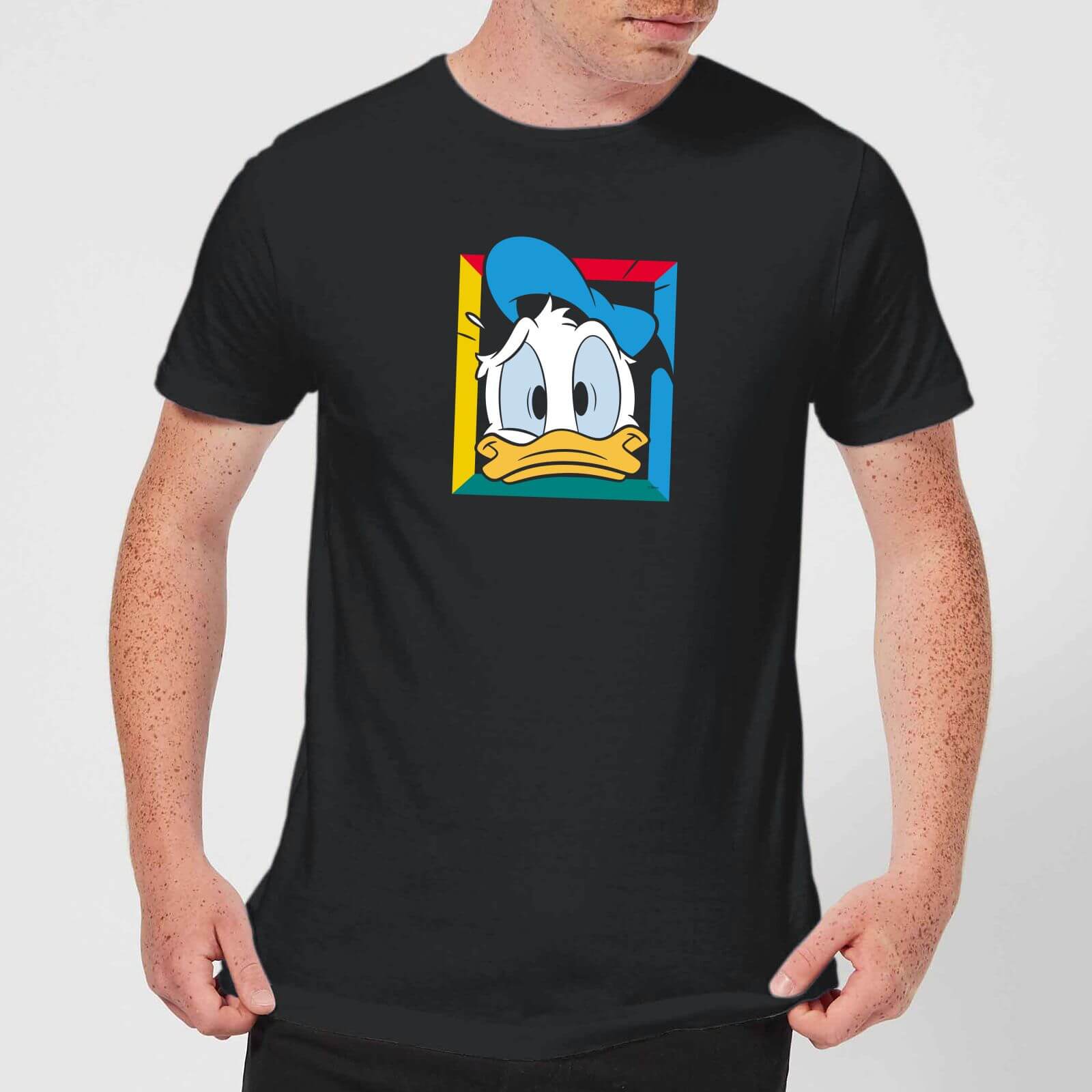 Disney Donald Face Men's T-Shirt - Black - S