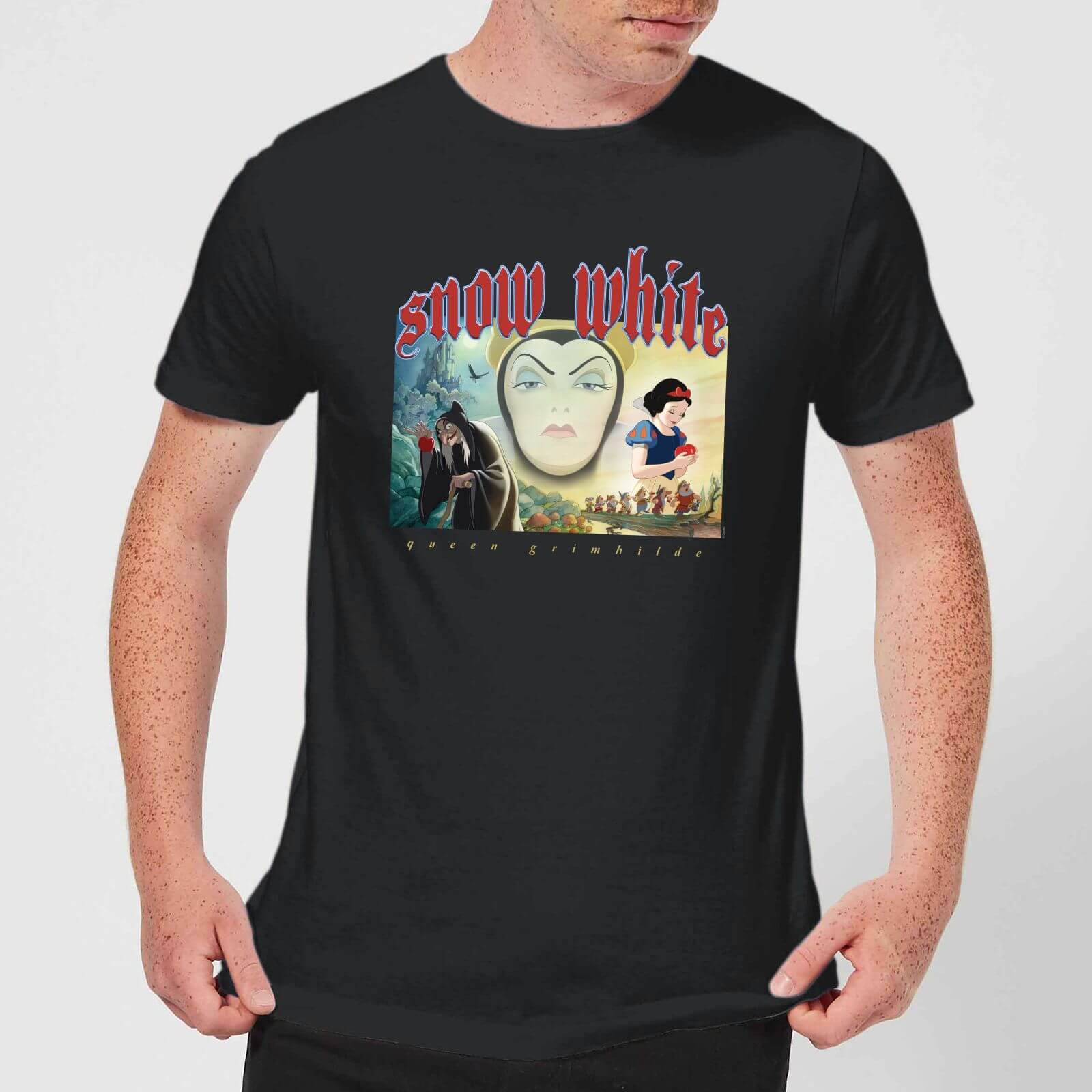 

Disney Snow White And Queen Grimhilde Men's T-Shirt - Black - XL