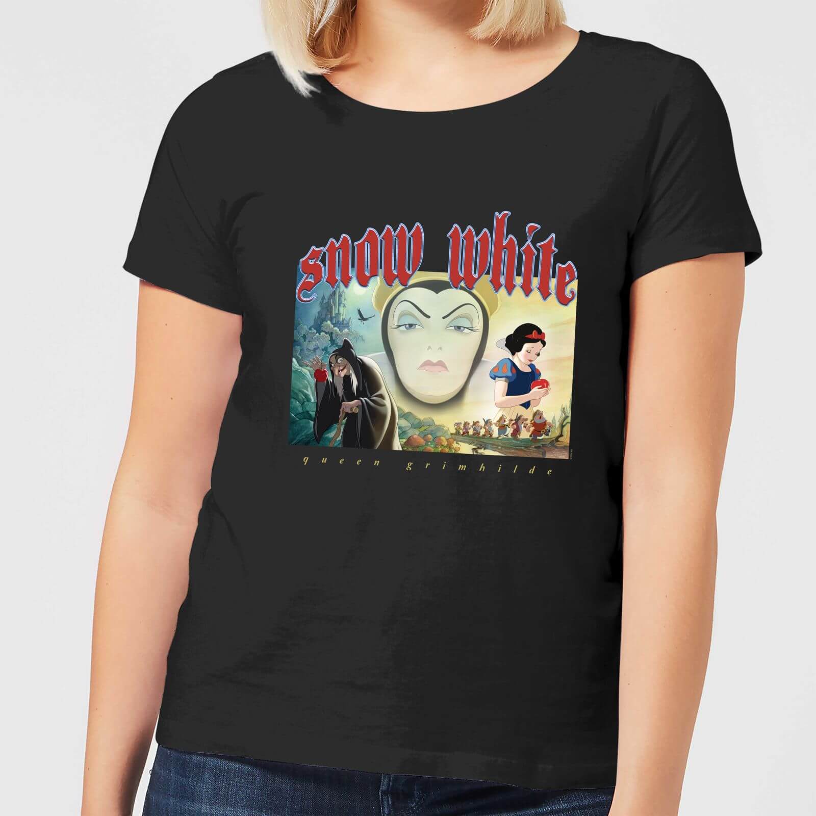 

Disney Snow White And Queen Grimhilde Women's T-Shirt - Black - XL - Nero