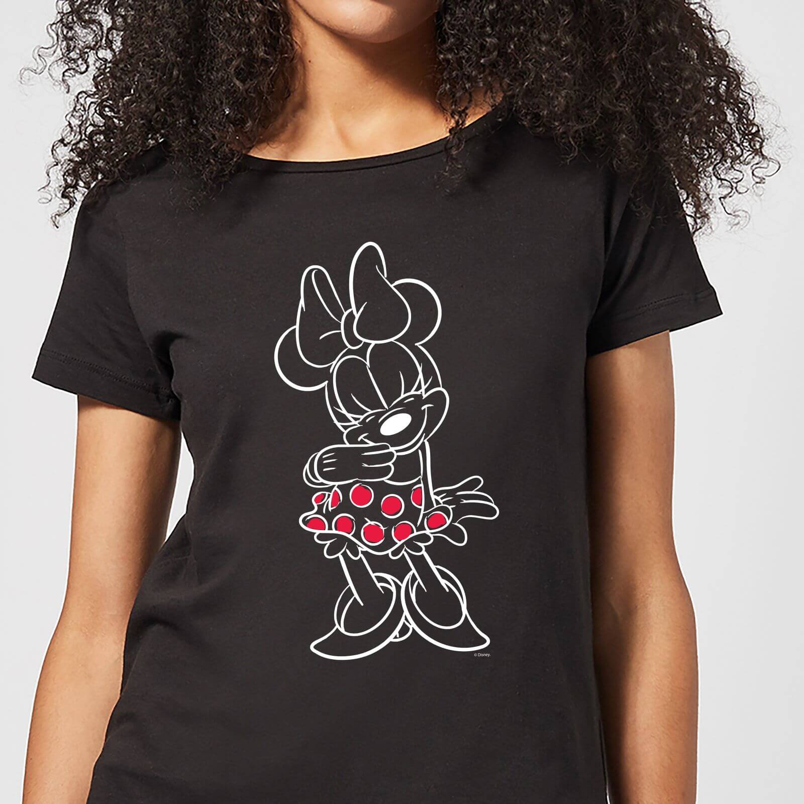 Disney Mini Mouse Line Art Women's T-Shirt - Black - XL - Black