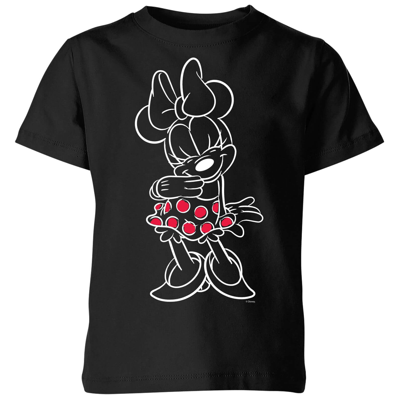 

Disney Minnie Mouse Line Art Kids' T-Shirt - Black - 3-4 Anni