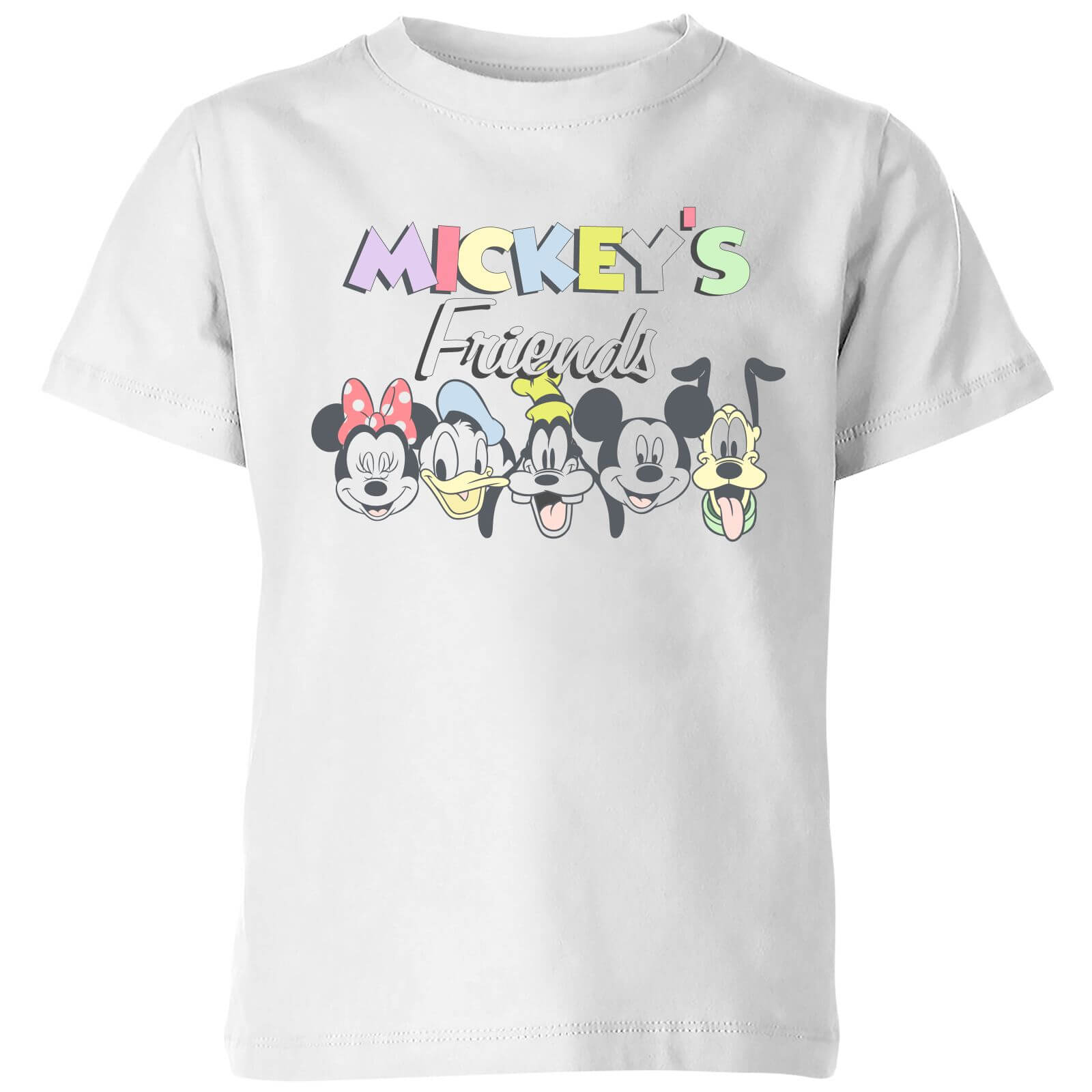 Disney Mickey's Friends Kids' T-Shirt - White - 5-6 Years