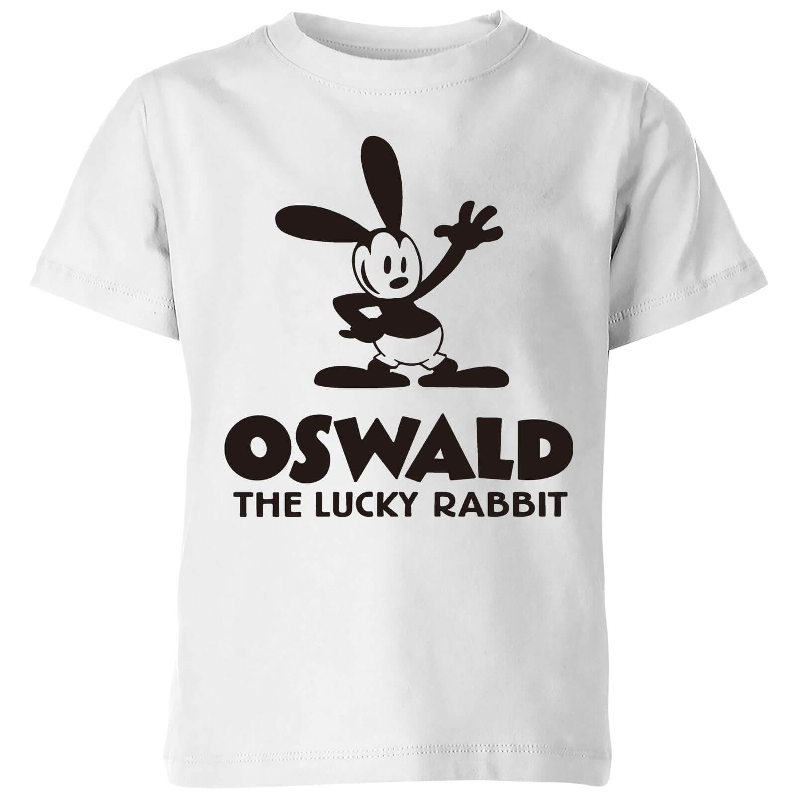 Disney Oswald The Lucky Rabbit Kids' T-Shirt - White - 3-4 Anni