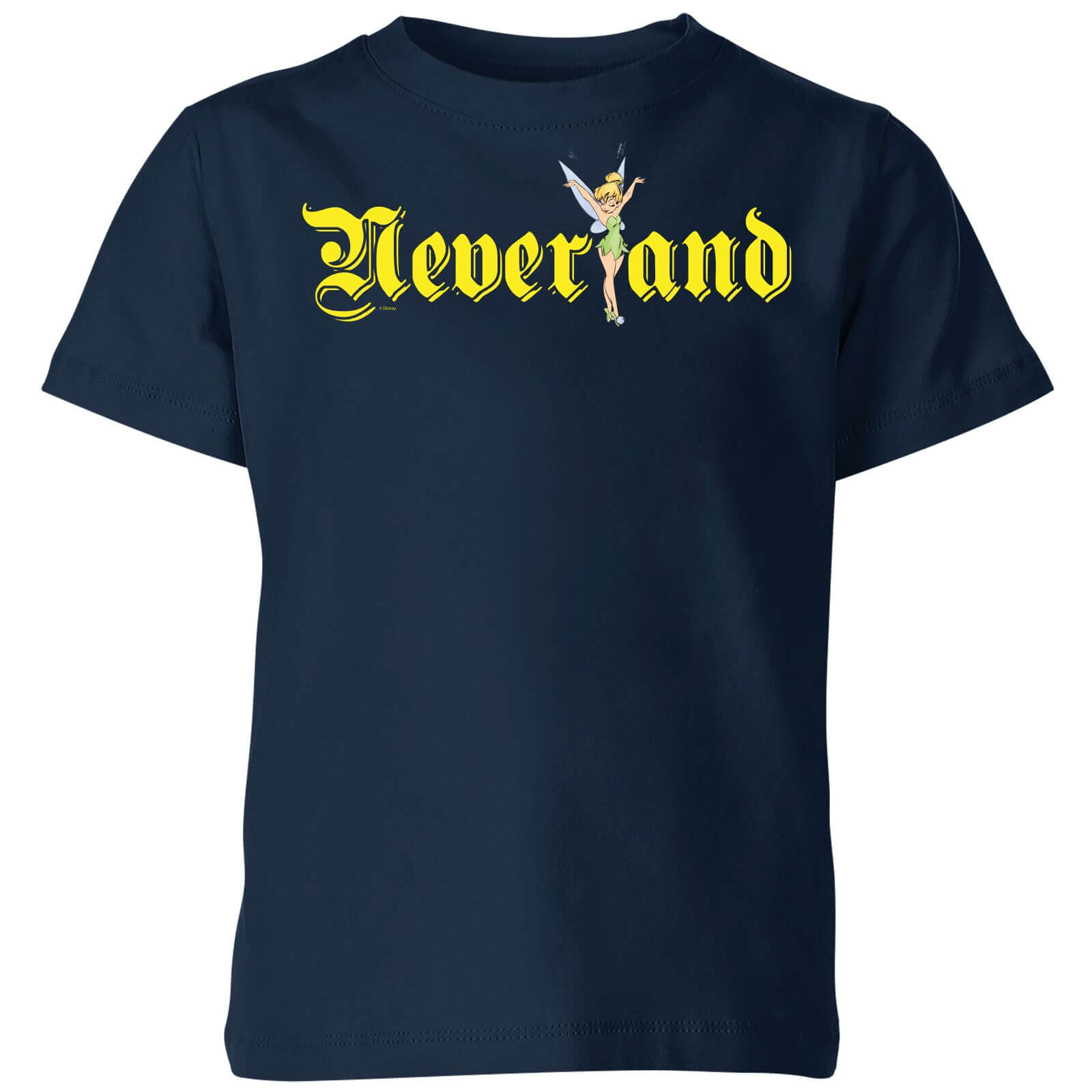 Disney Peter Pan Tinkerbell Neverland Kids' T-Shirt - Navy - 5-6 Years - Navy