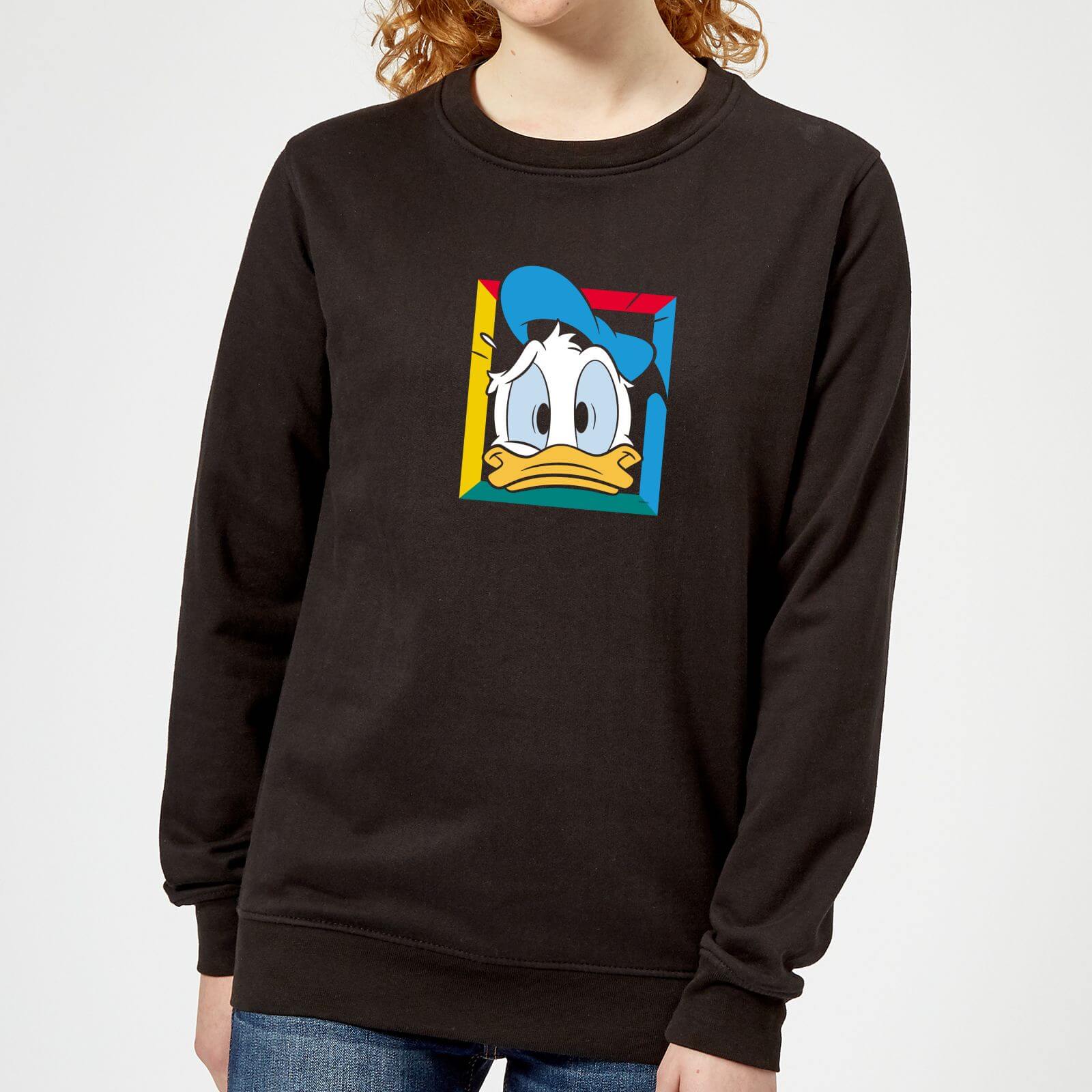 Disney Donald Face Women's Sweatshirt - Black - XL - Black