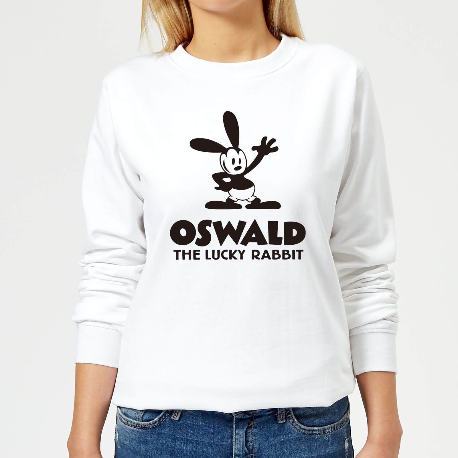 Disney Oswald The Lucky Rabbit Women's Sweatshirt - White - S - Bianco