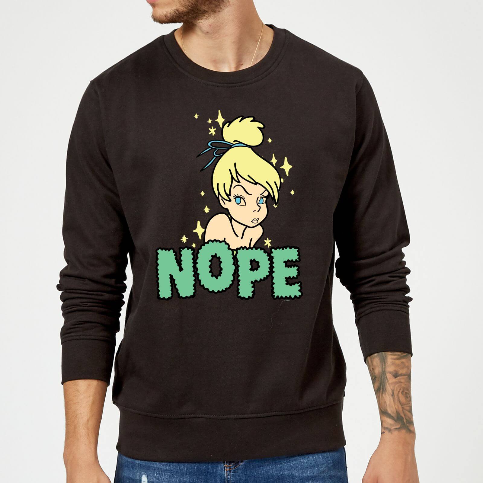 

Disney Peter Pan Tinkerbell Nope Sweatshirt - Black - L - Nero