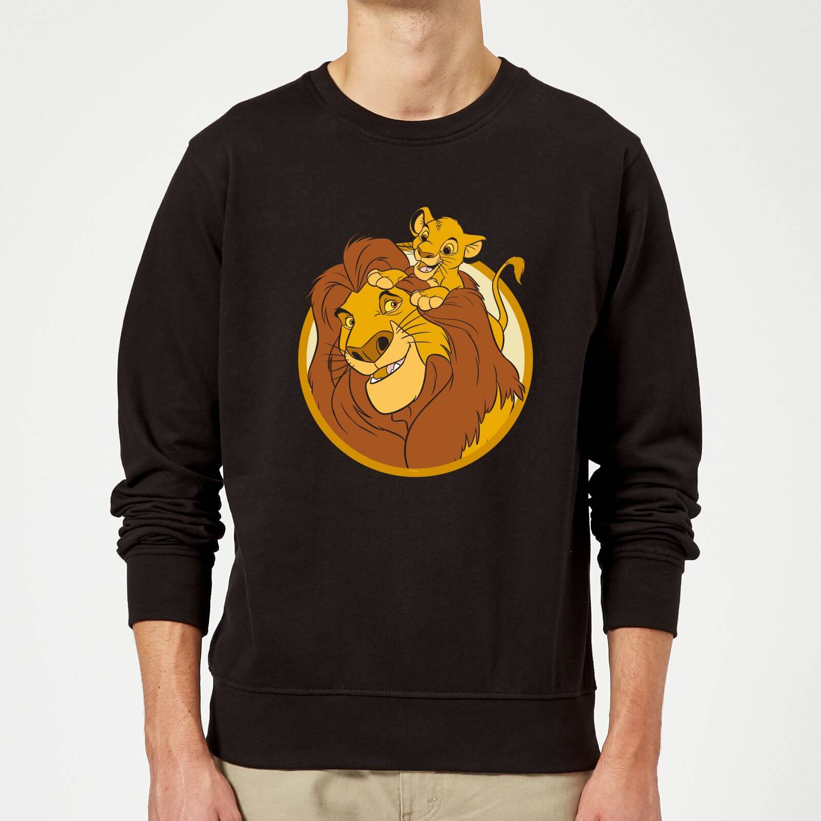 Disney Mufasa & Simba Sweatshirt - Black - XL - Nero