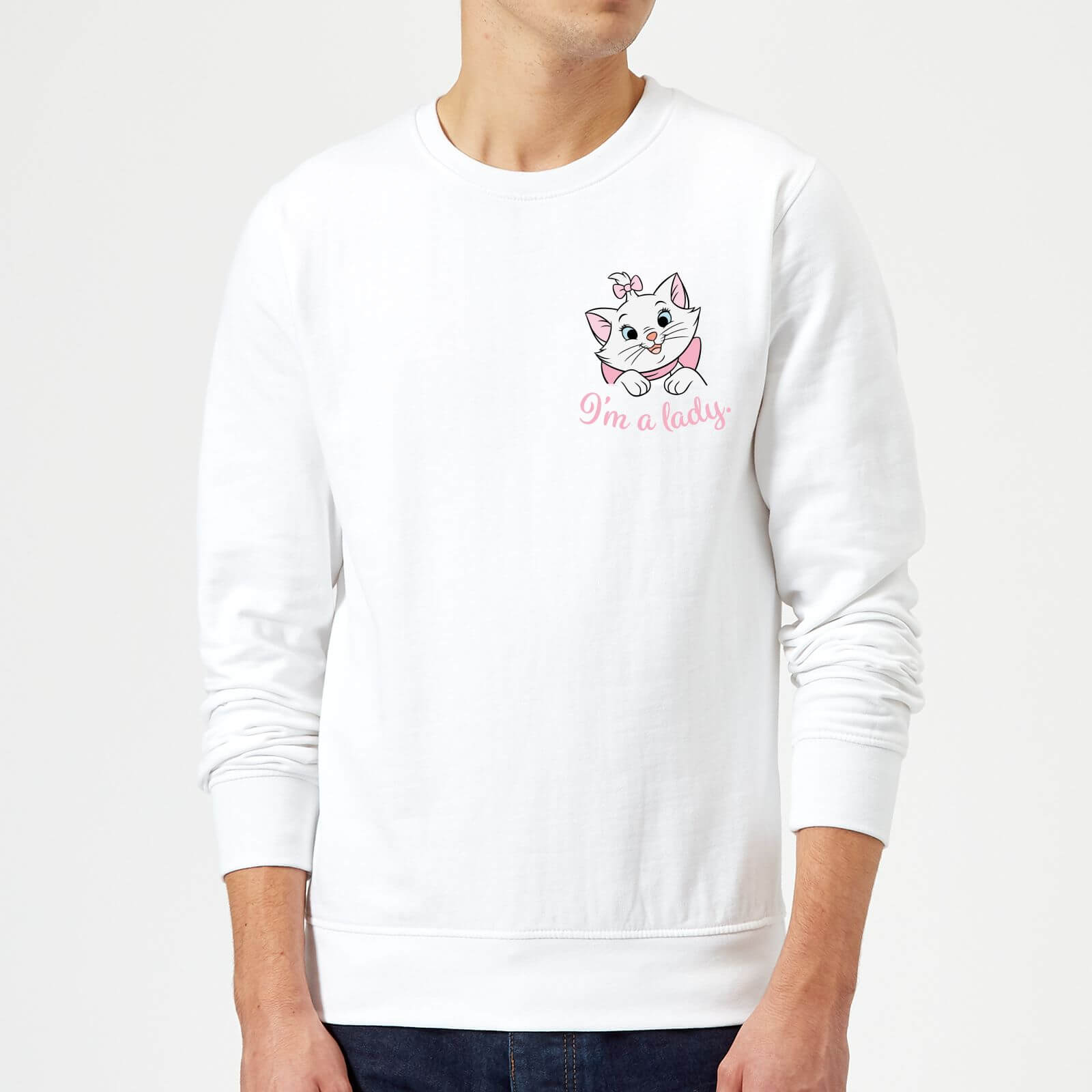 

Disney Aristocats Marie I'm A Lady Sweatshirt - White - M - Bianco