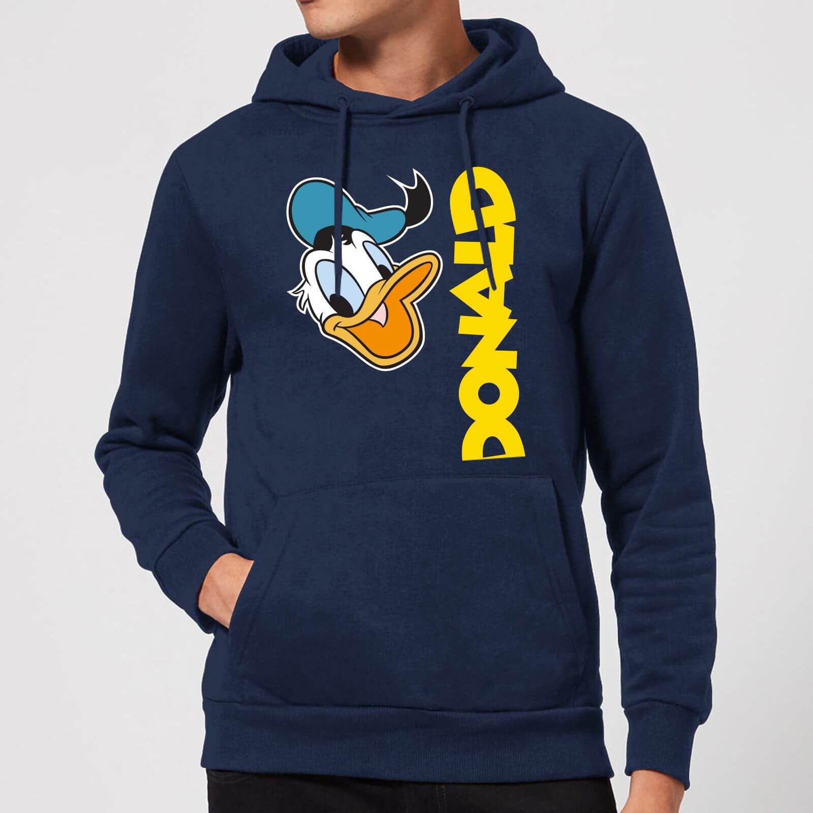 Disney Donald Duck Face Hoodie - Navy - S