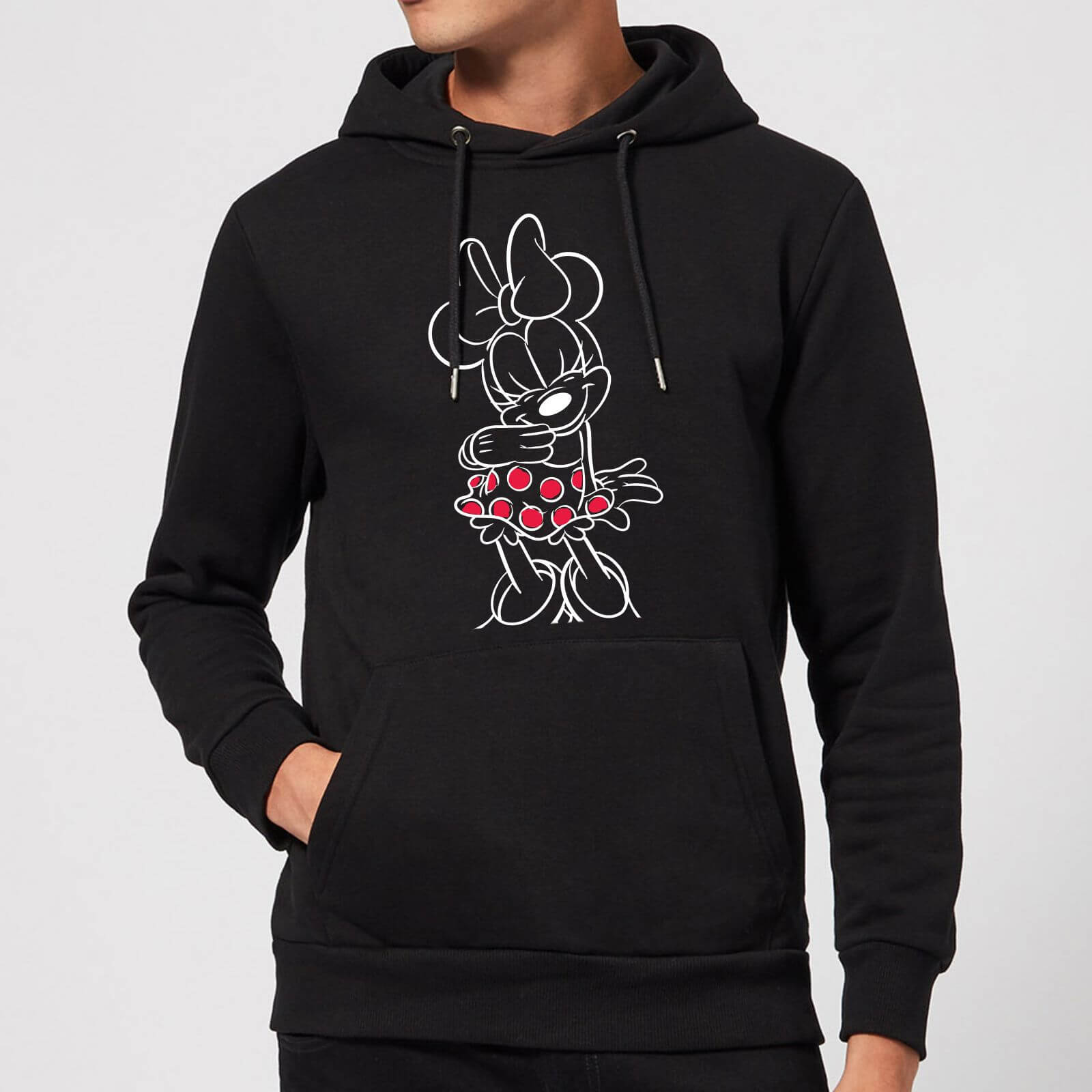 Disney Mini Mouse Line Art Hoodie - Black - XXL