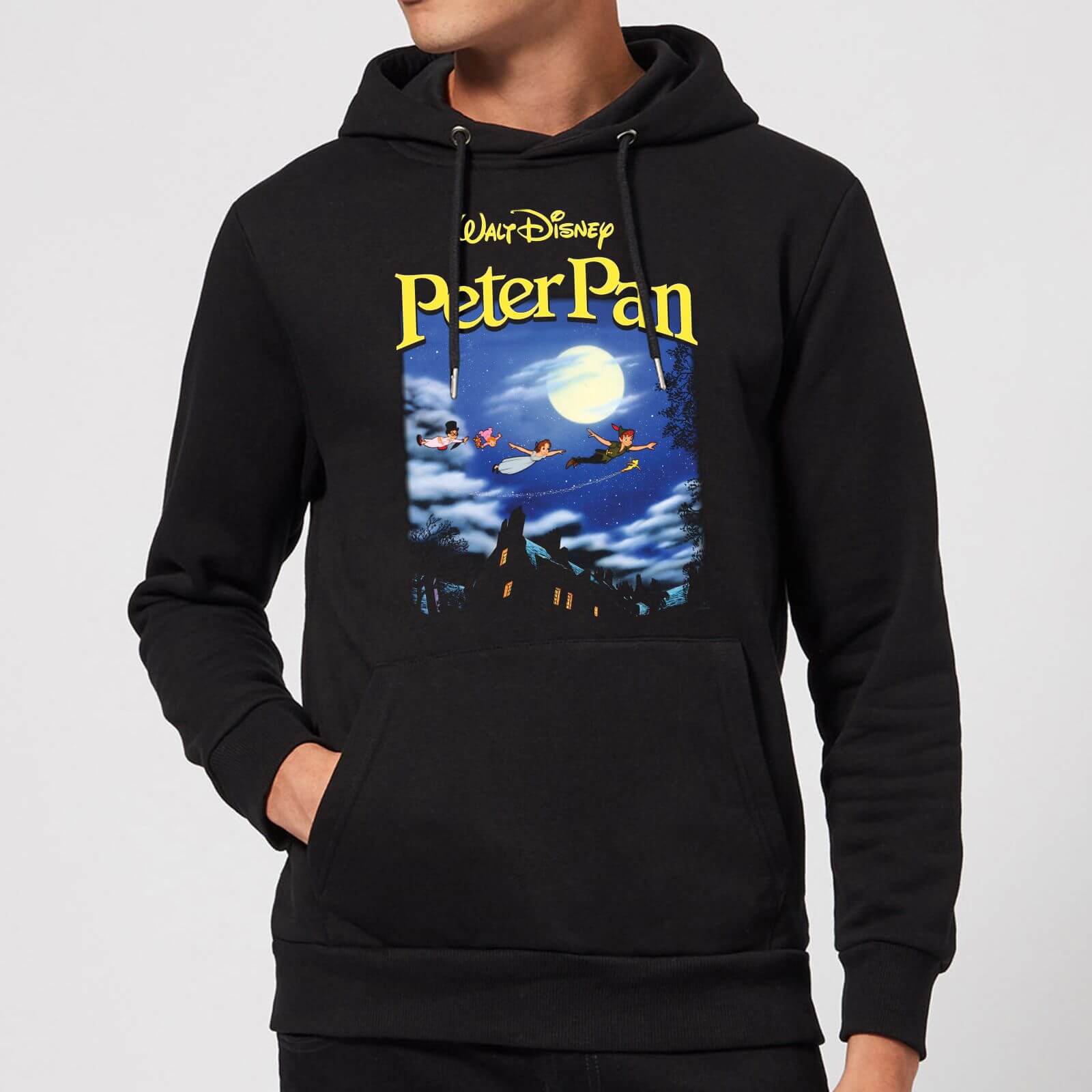 Disney Peter Pan Cover Hoodie - Black - S