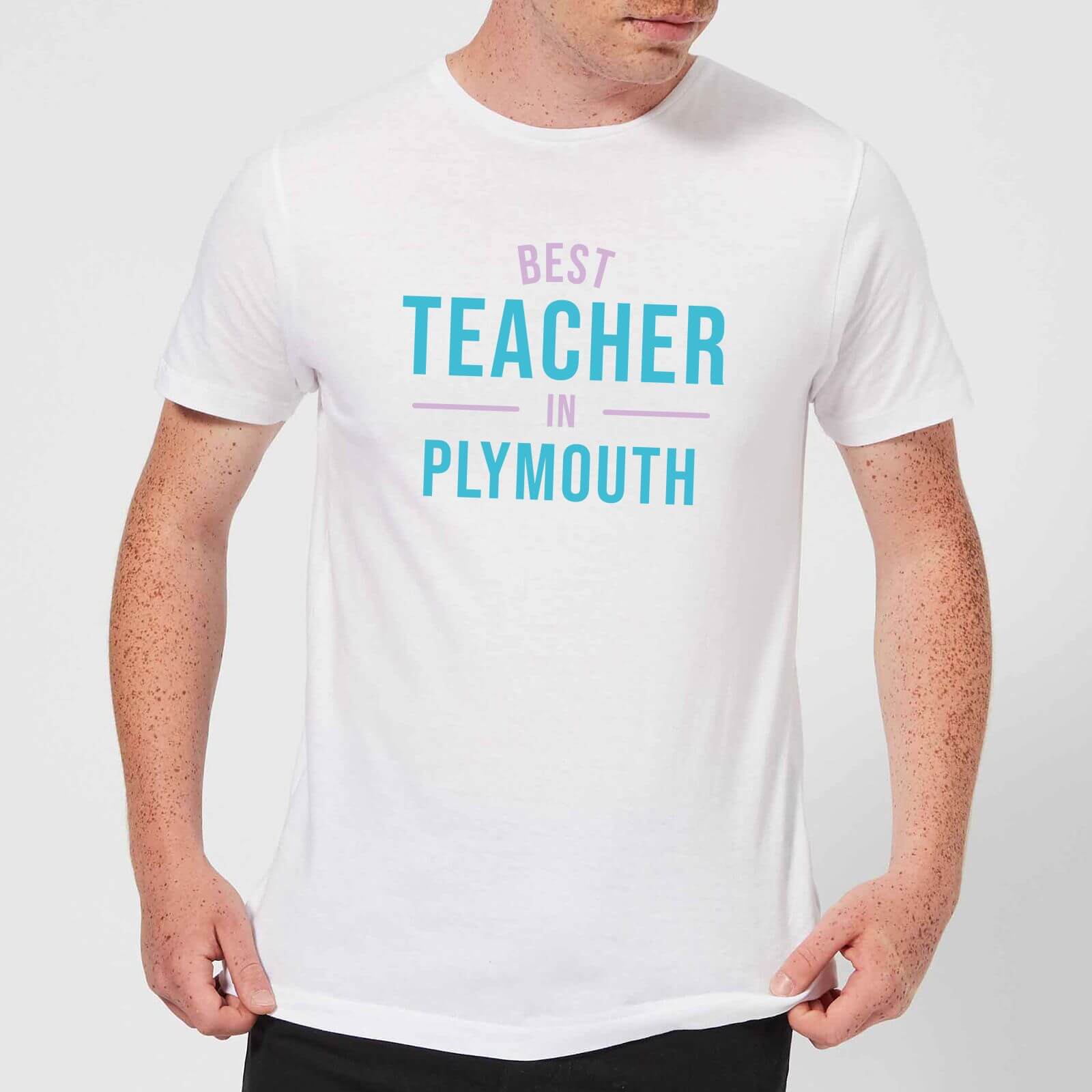 Best Teacher In Plymouth Men's T-Shirt - White - XL - White