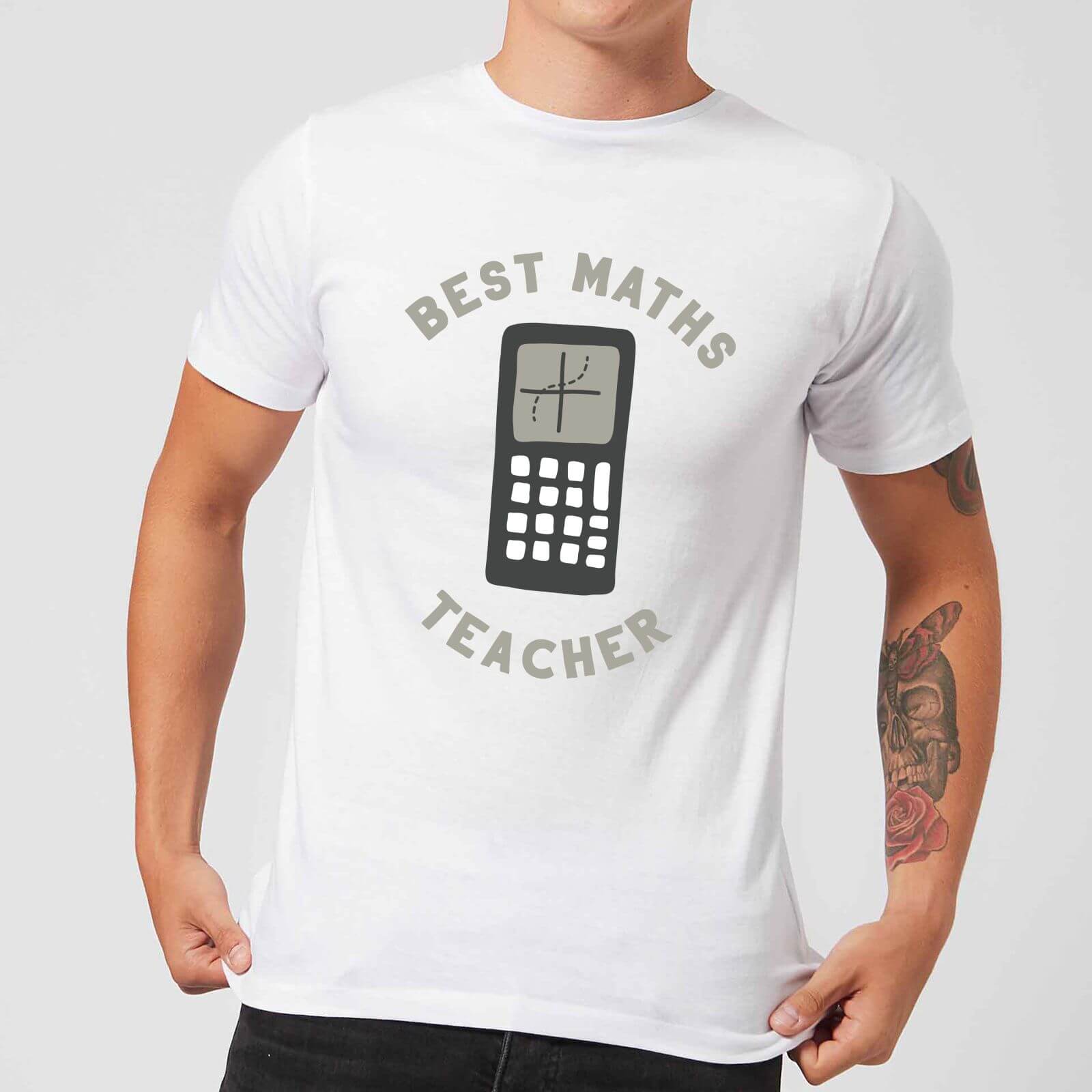 Best Maths Teacher Men's T-Shirt - White - S - White