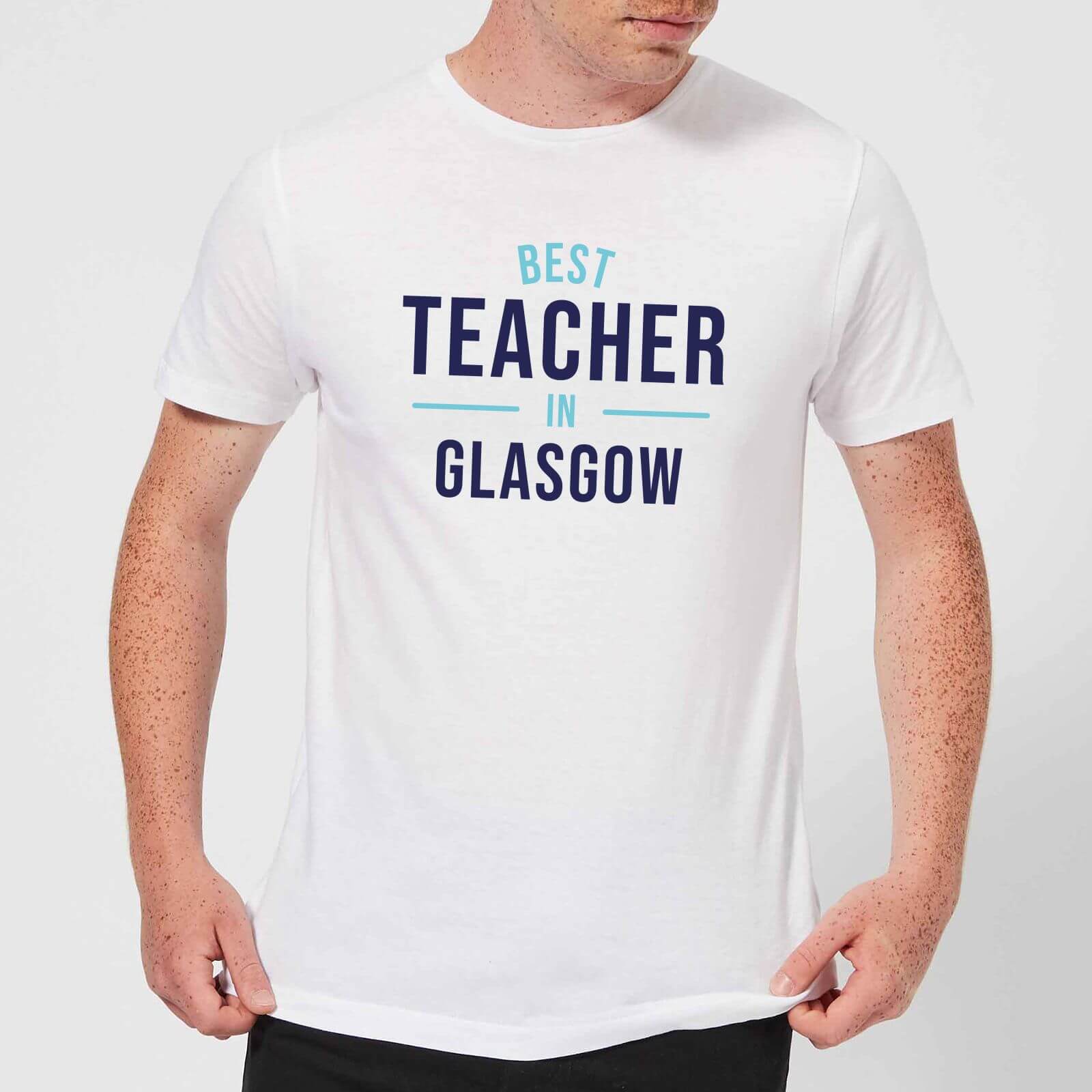 Best Teacher In Glasgow Men's T-Shirt - White - M - White