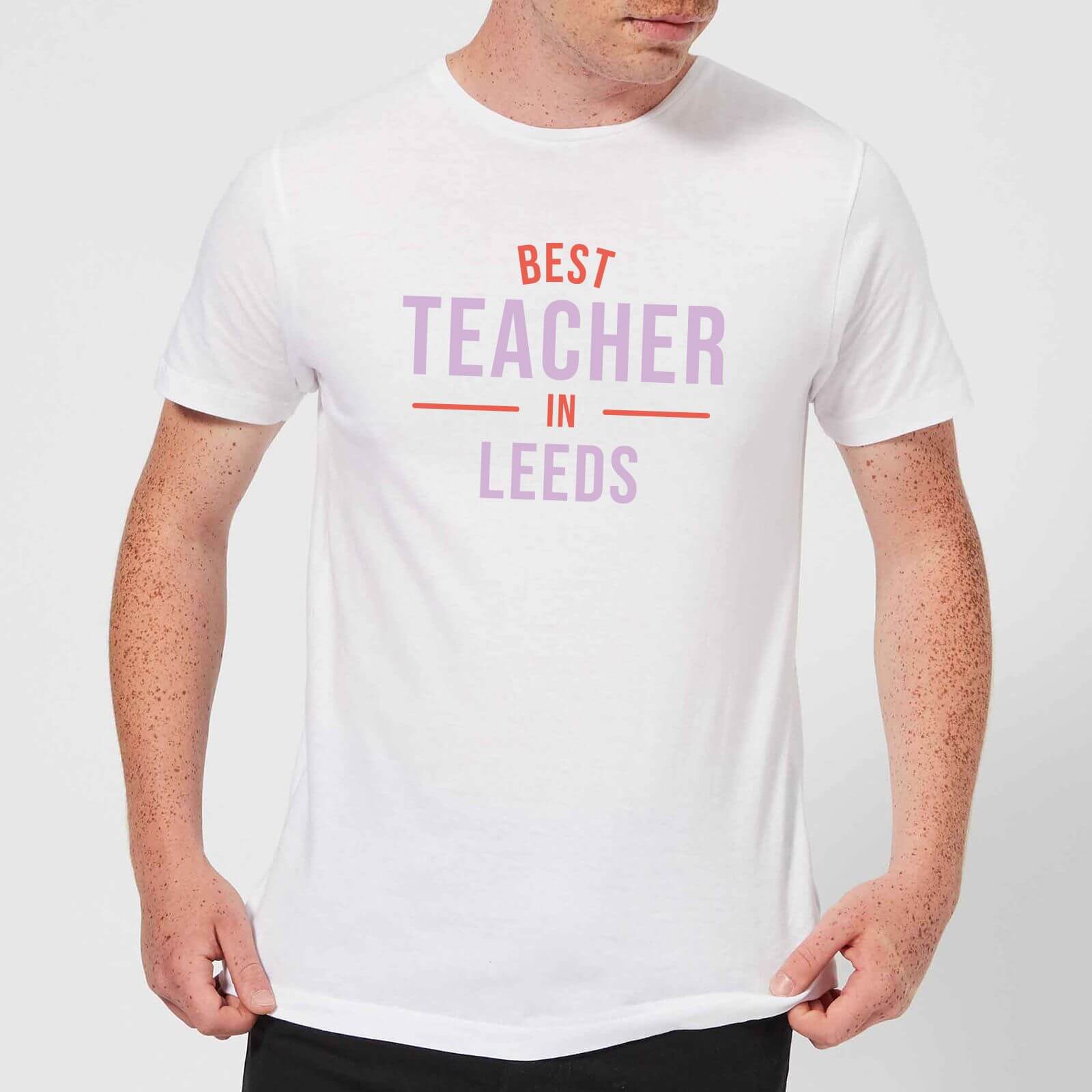 Best Teacher In Leeds Men's T-Shirt - White - S - White