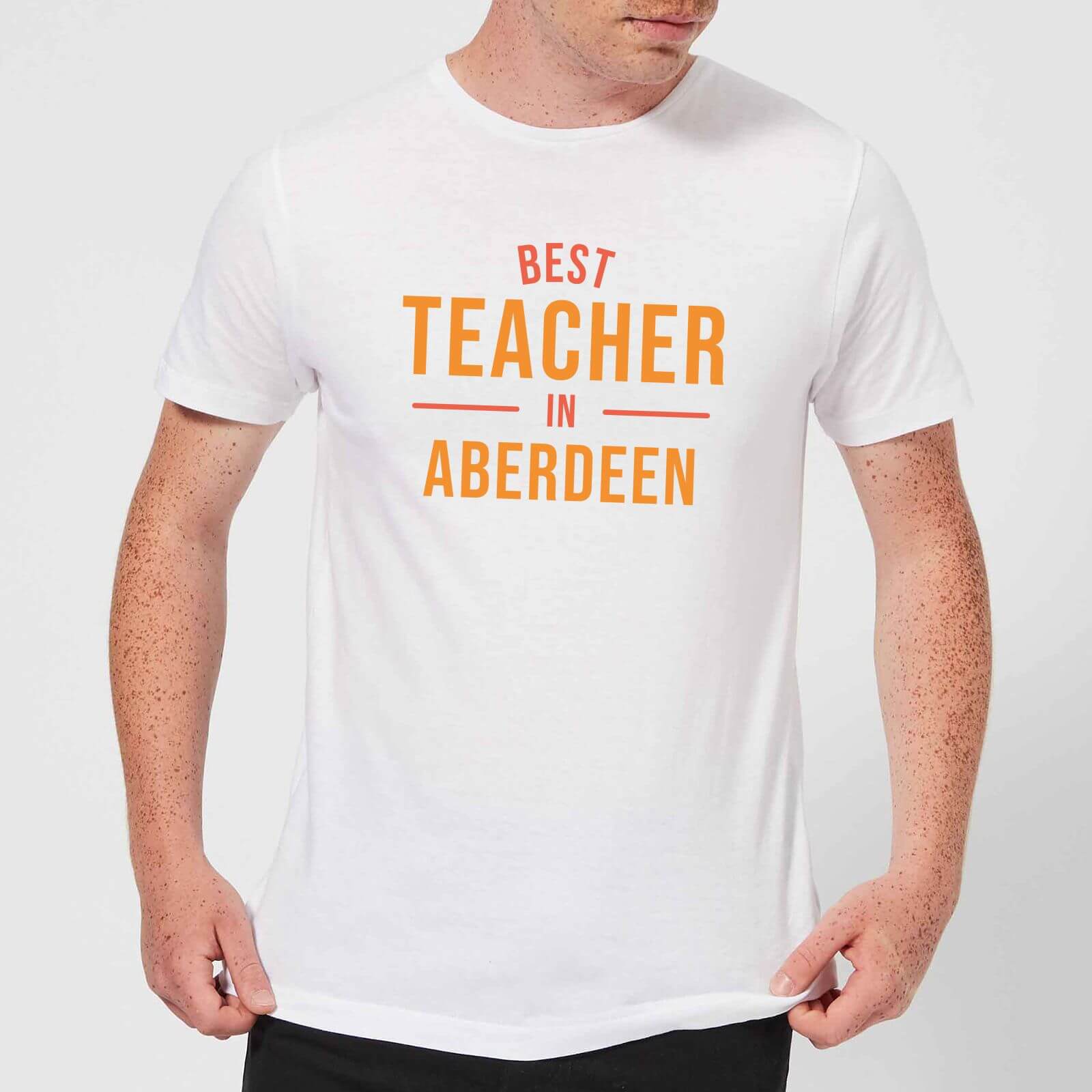 Best Teacher In Aberdeen Men's T-Shirt - White - S - White