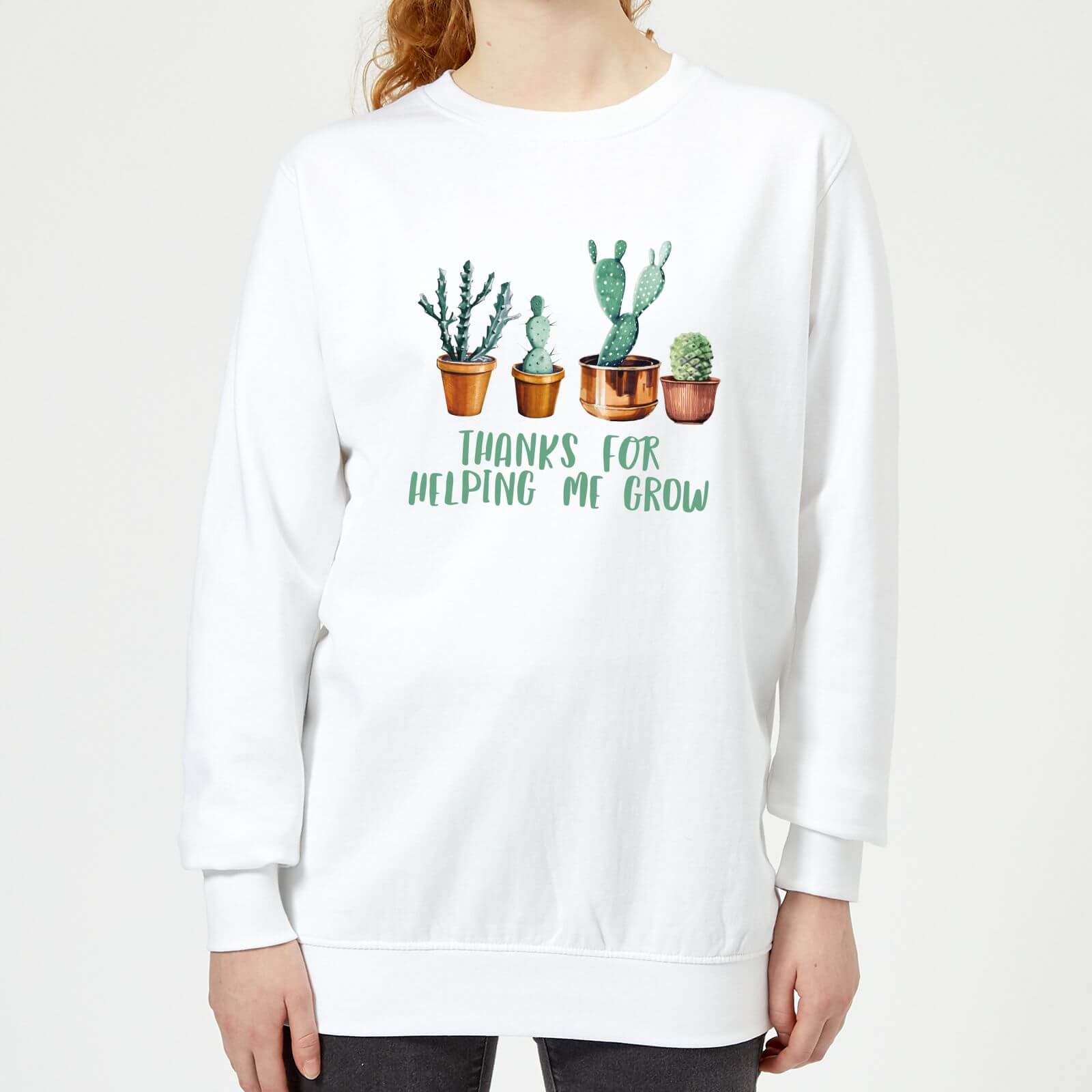 Thanks For Helping Me Grow Women's Sweatshirt - White - S - White
