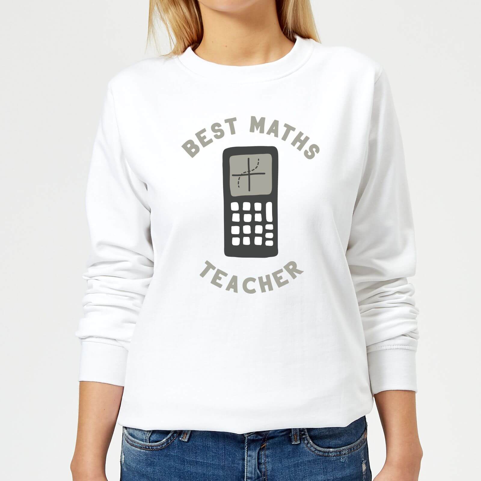 Best Maths Teacher Women's Sweatshirt - White - XS - White