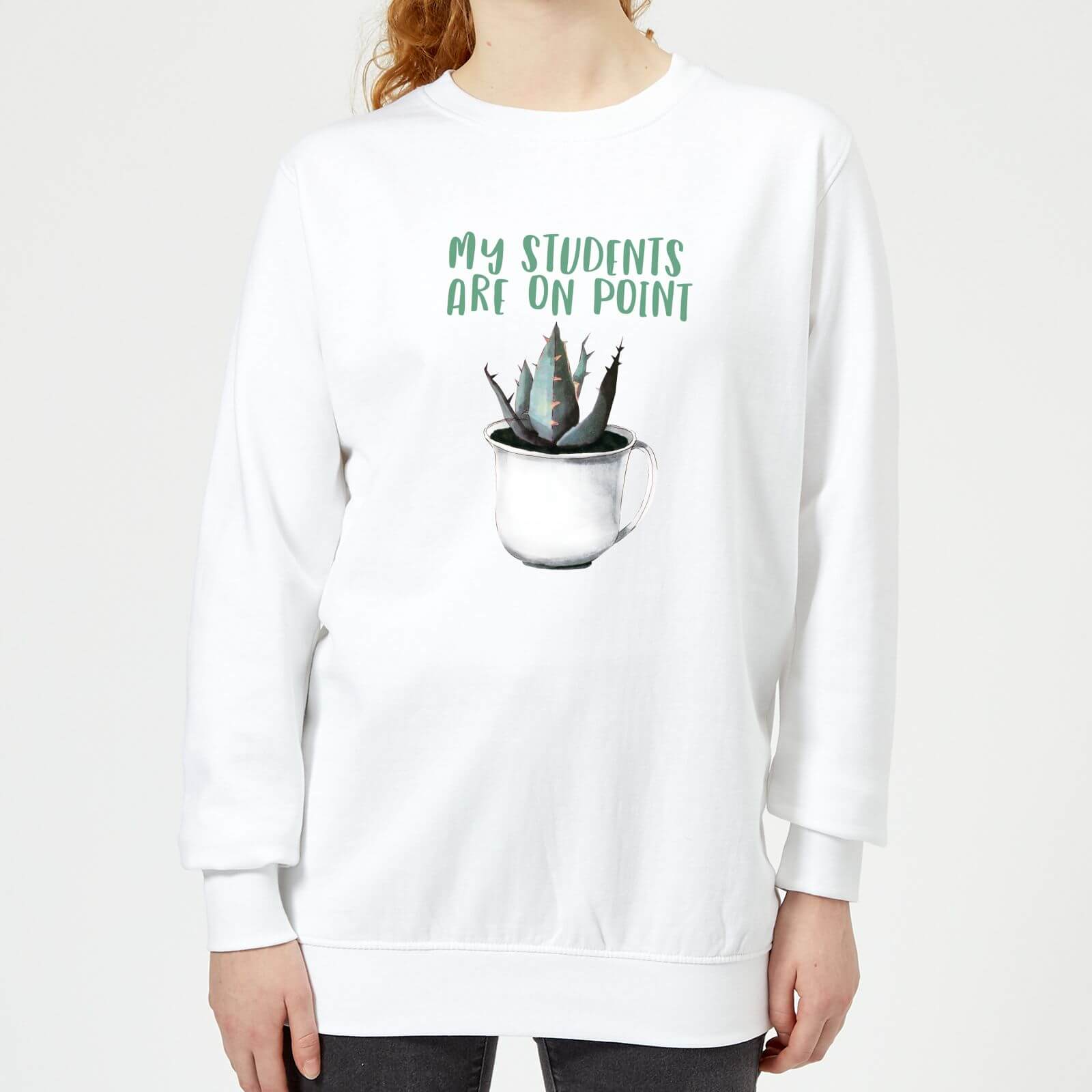 My Students Are On Point Women's Sweatshirt - White - XS - White