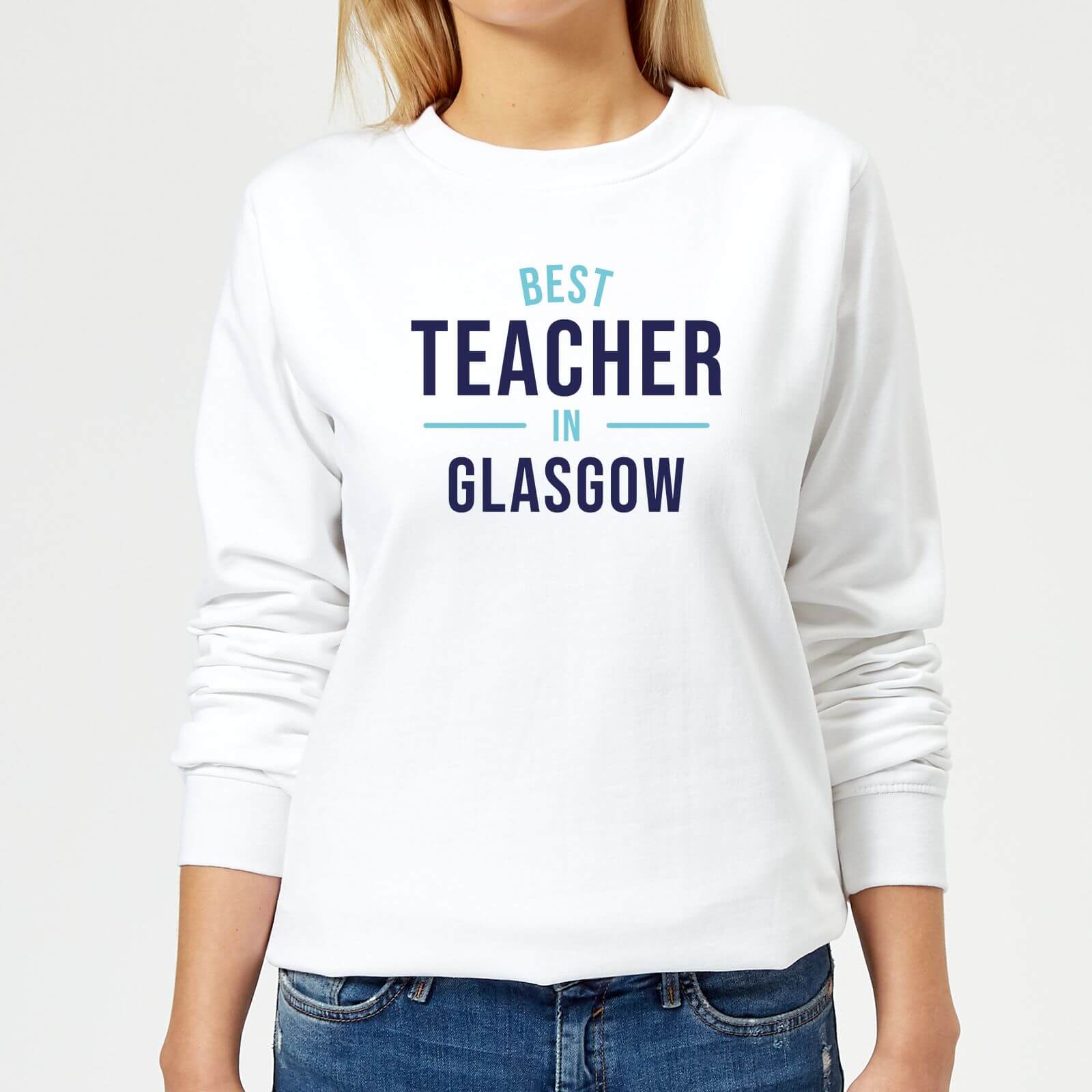 Best Teacher In Glasgow Women's Sweatshirt - White - XS - White