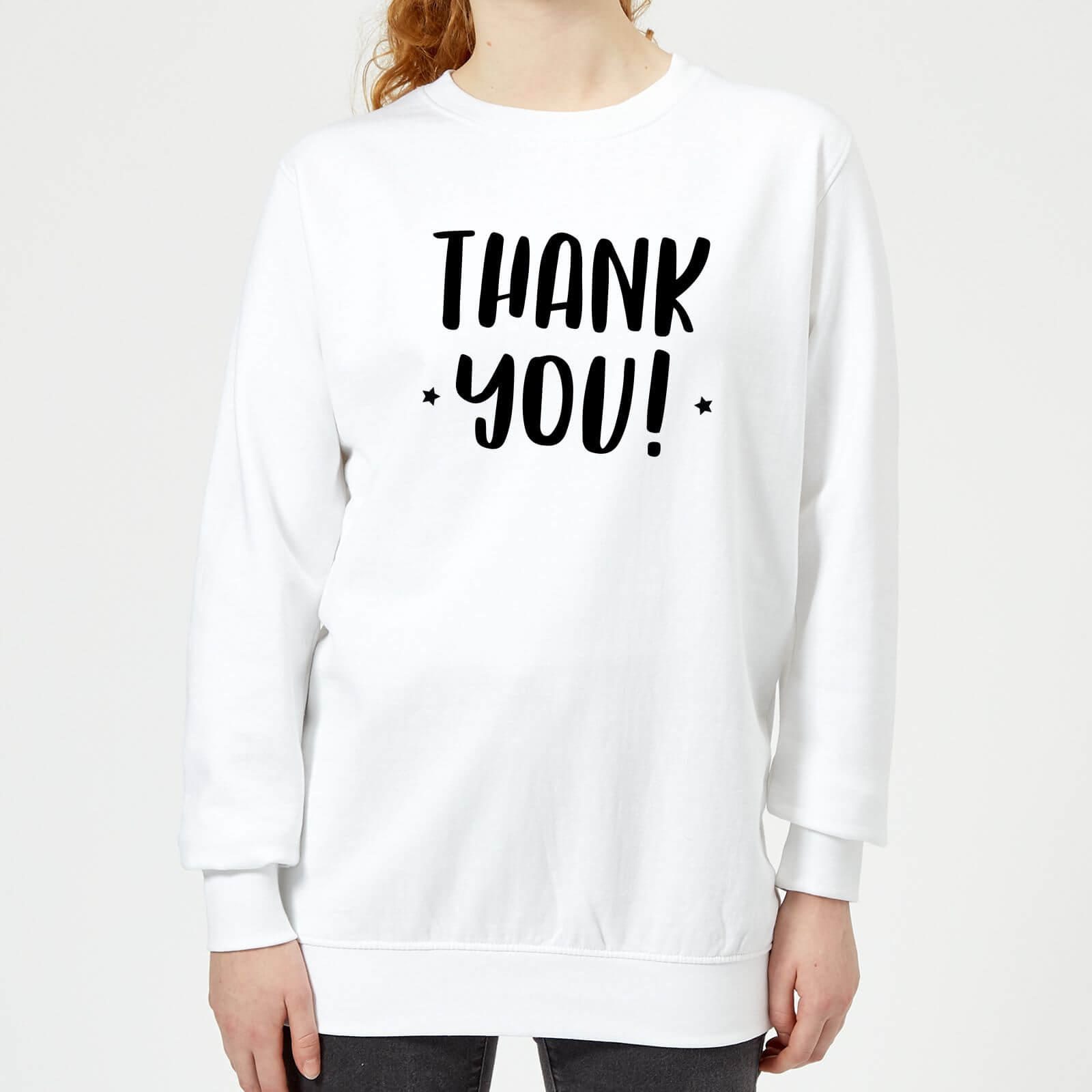 Thank You! Women's Sweatshirt - White - S - White