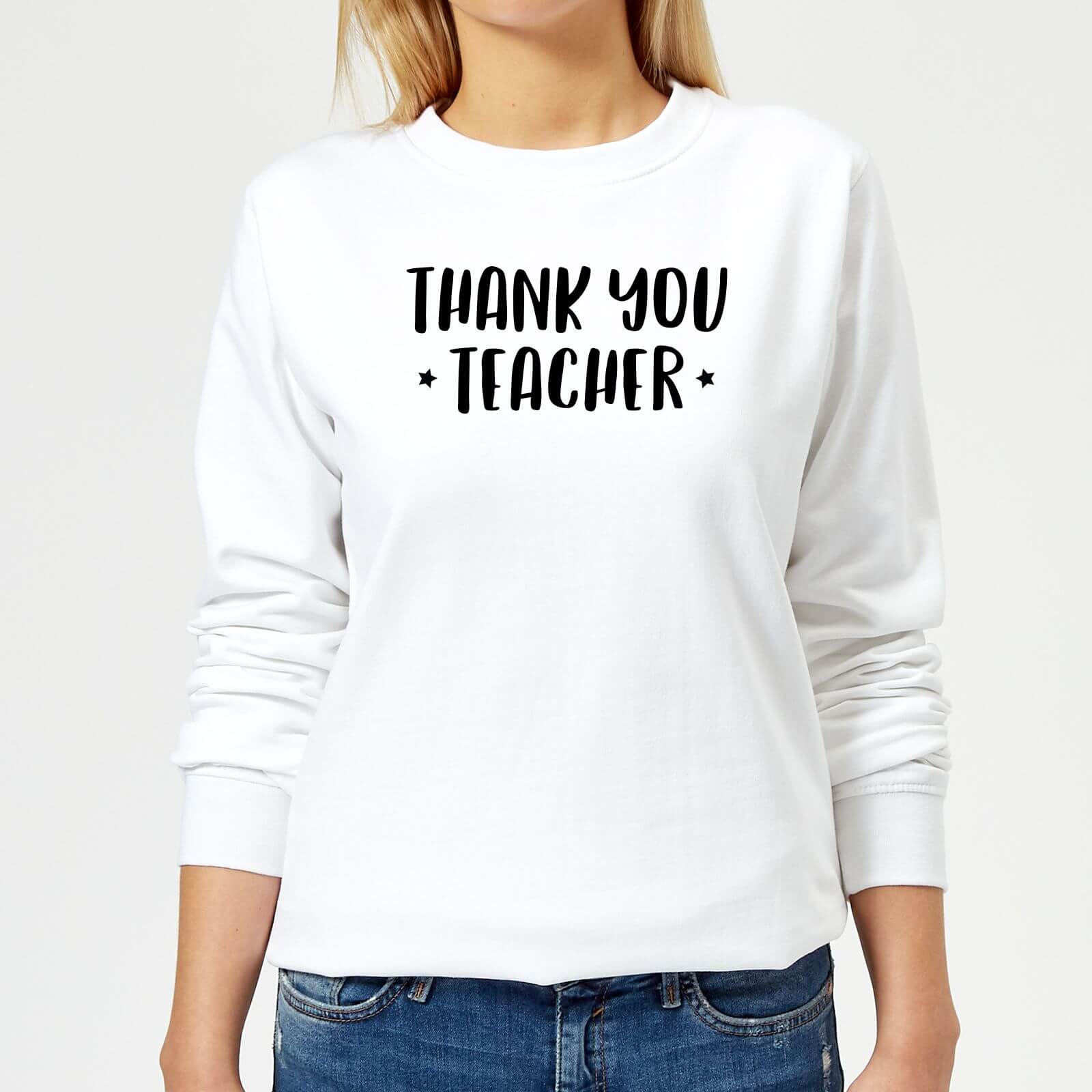 Thank You Teacher Women's Sweatshirt - White - XS - White