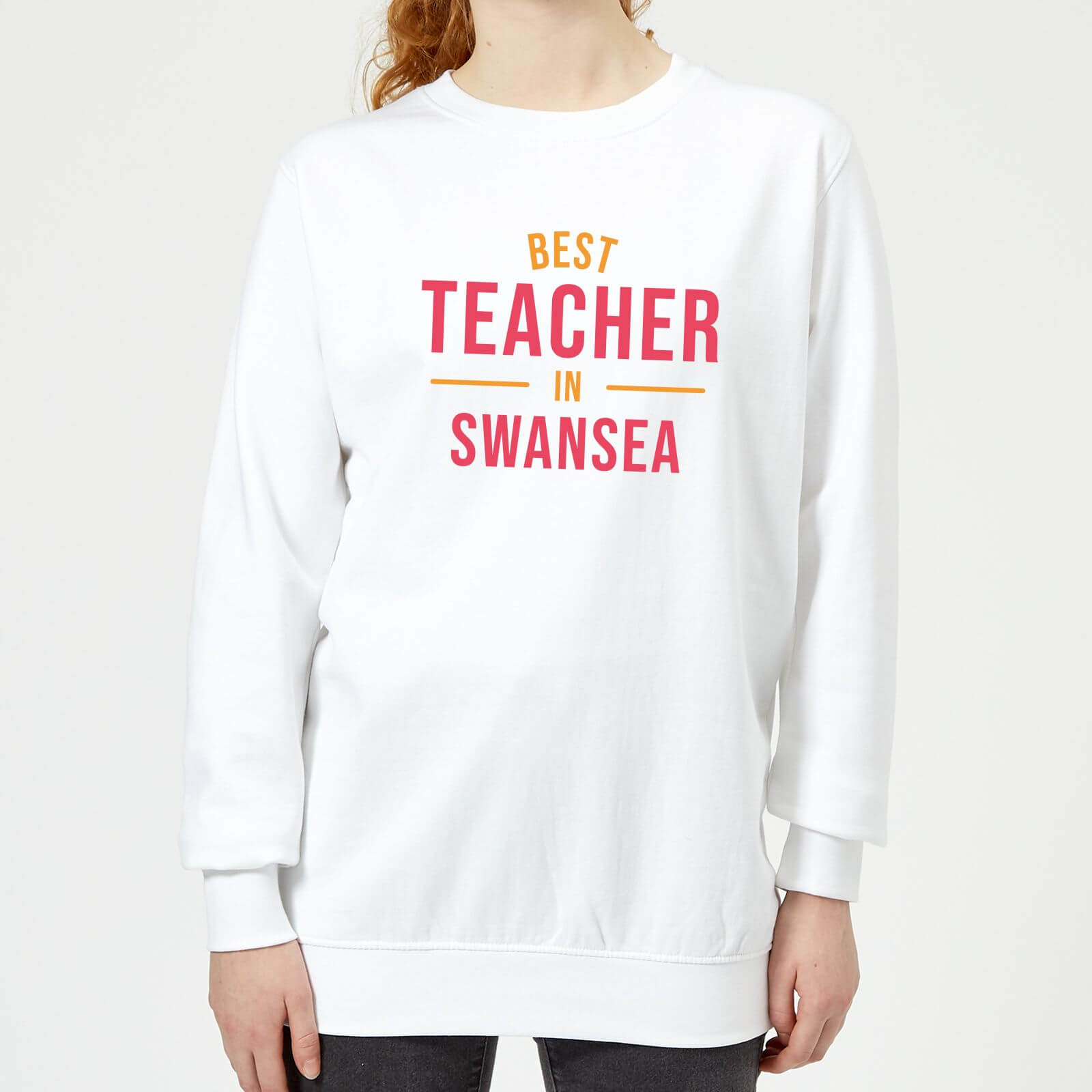 Best Teacher In Swansea Women's Sweatshirt - White - S - White