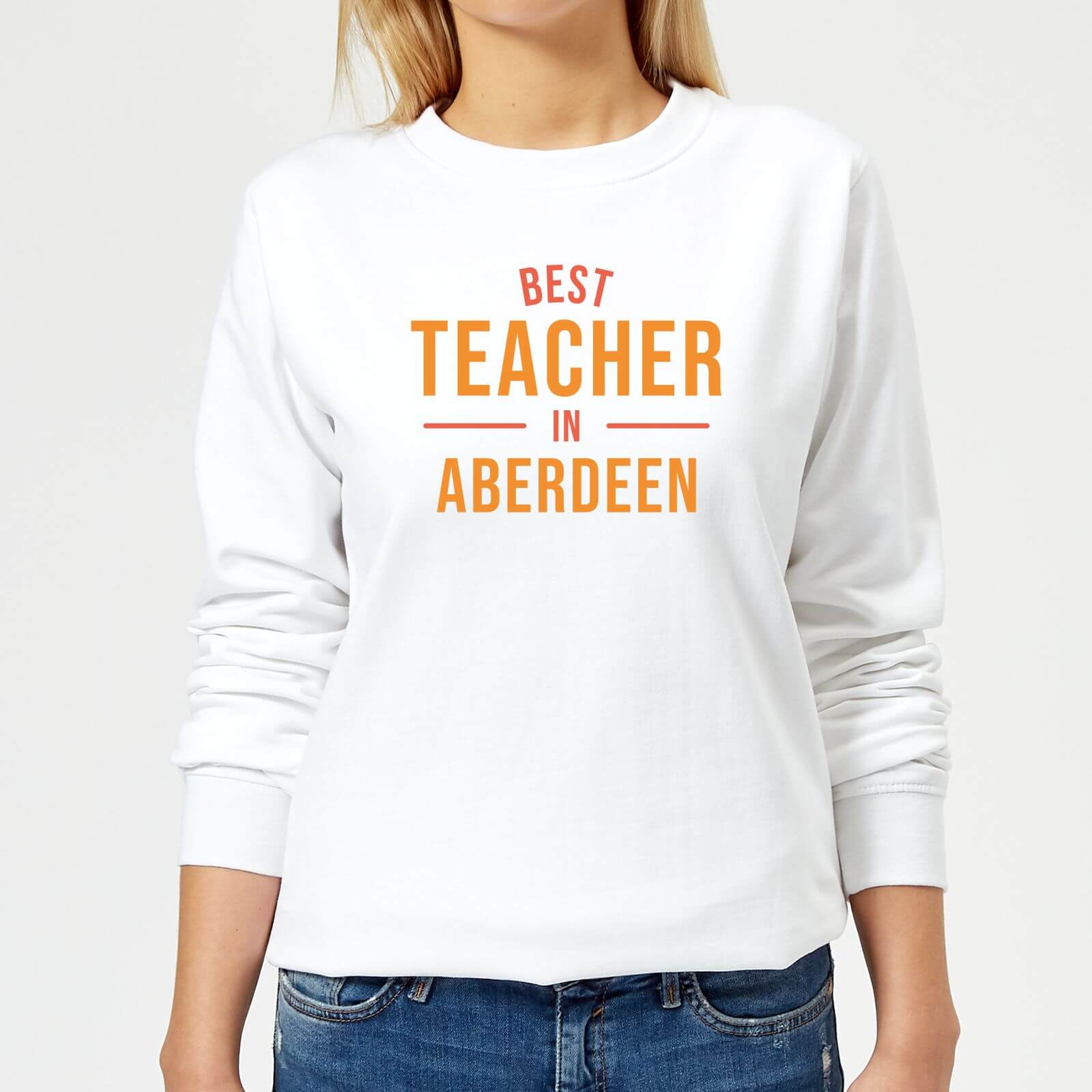 Best Teacher In Aberdeen Women's Sweatshirt - White - XS - White