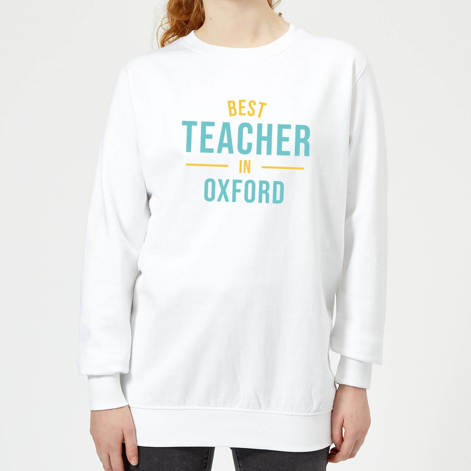 Best Teacher In Oxford Women's Sweatshirt - White - XS - White
