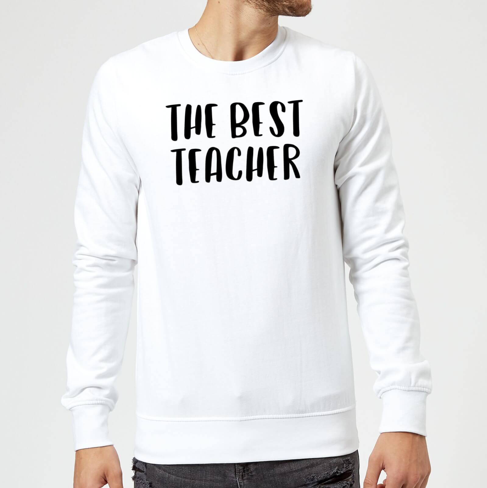 The Best Teacher Sweatshirt - White - XXL - White