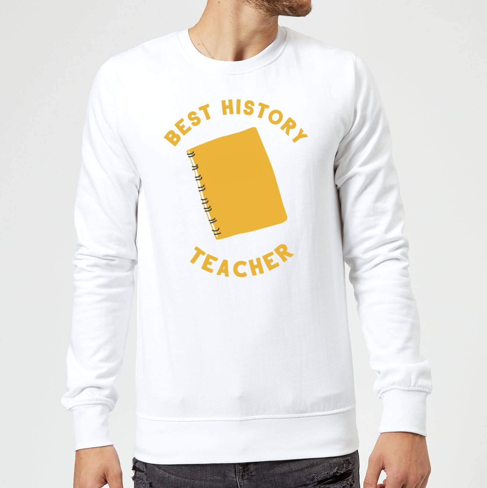 Best History Teacher Sweatshirt - White - M - White