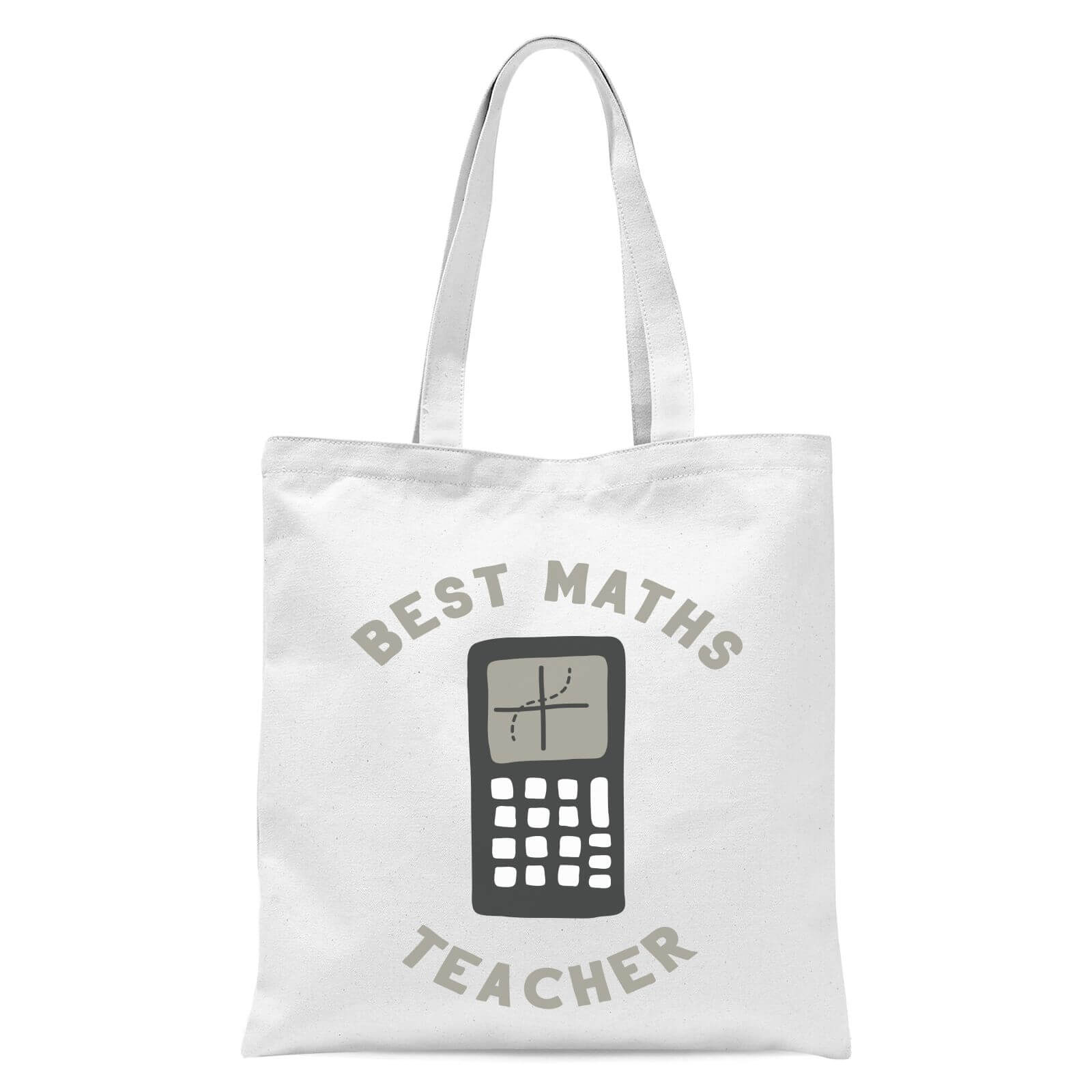Best Maths Teacher Tote Bag - White