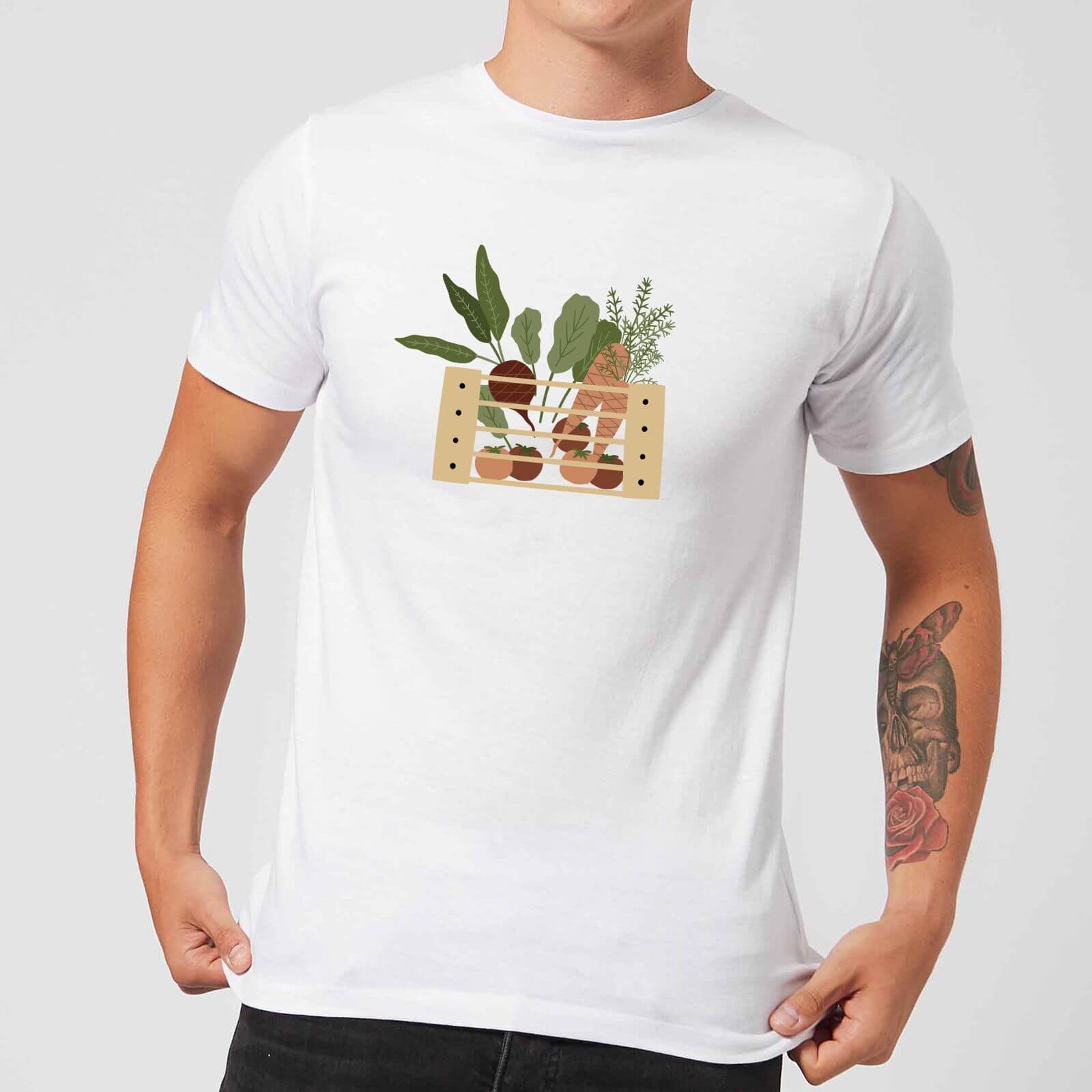 Vegetable Box Men's T-Shirt - White - 5XL - White