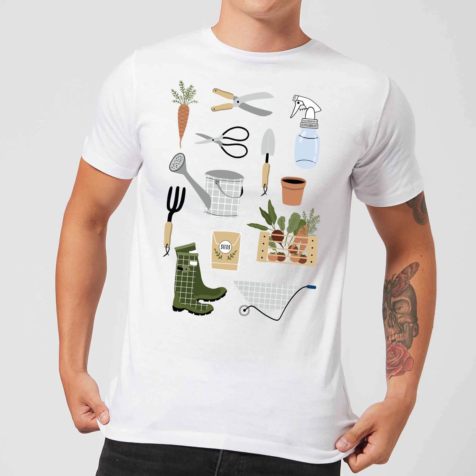 Garden Items Men's T-Shirt - White - M