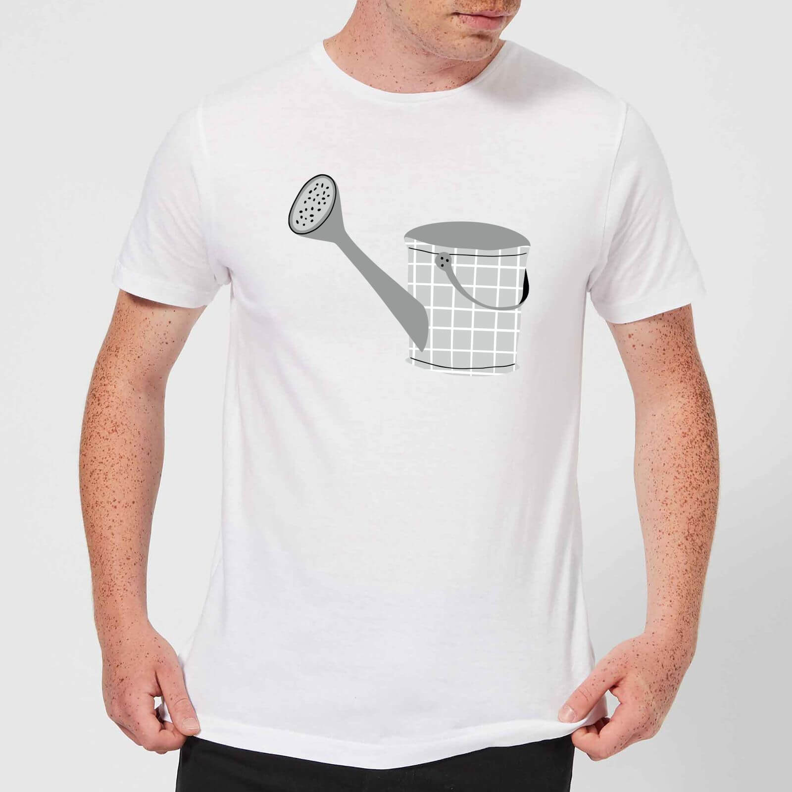 Watering Can Men's T-Shirt - White - L - White