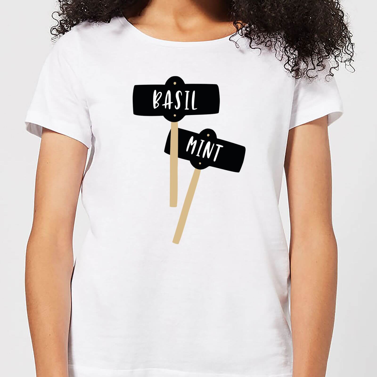 Basil And Mint Women's T-Shirt - White - M
