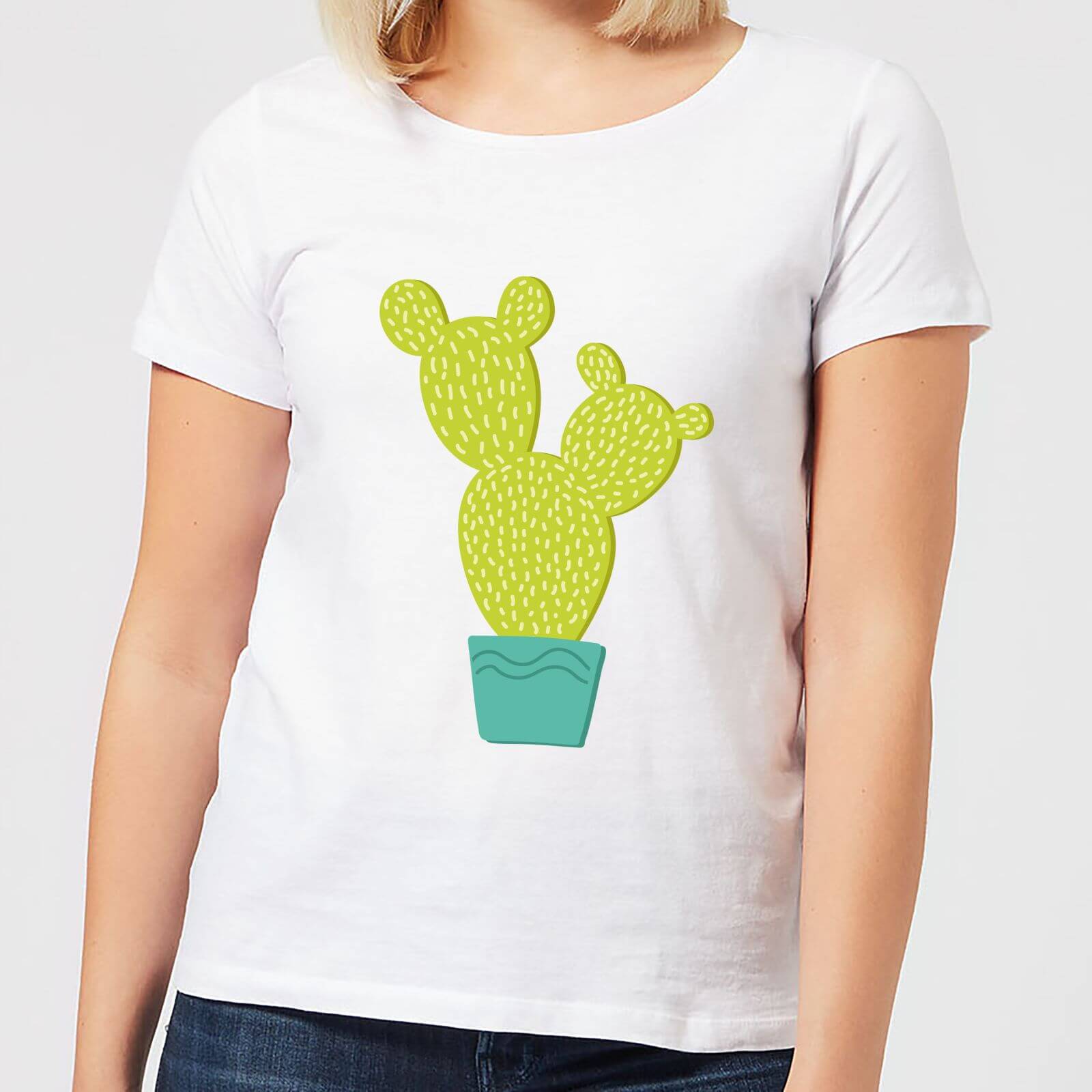 Tall Cactus Women's T-Shirt - White - XL - White