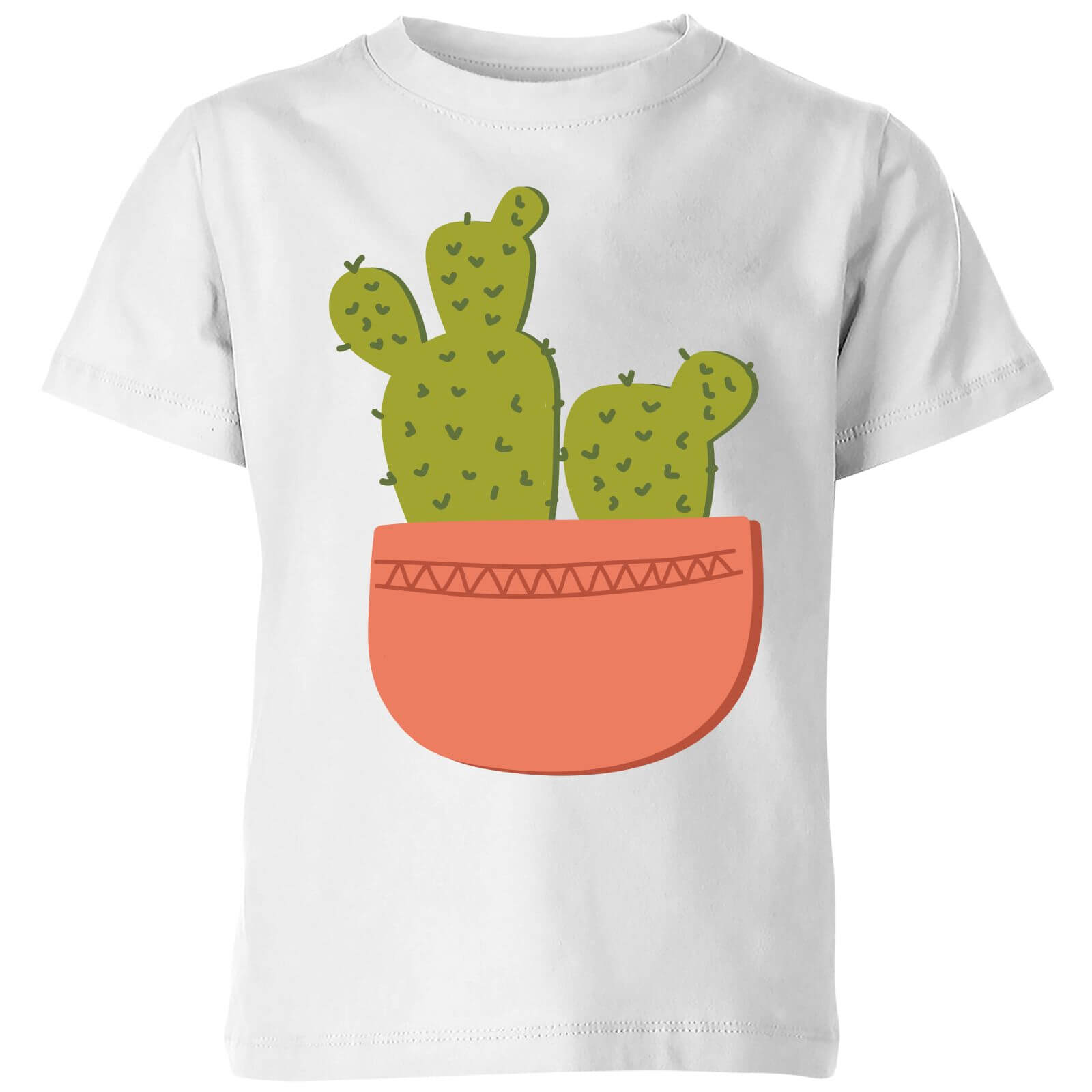 Two Potted Cacti Kids' T-Shirt - White - 3-4 Years - White