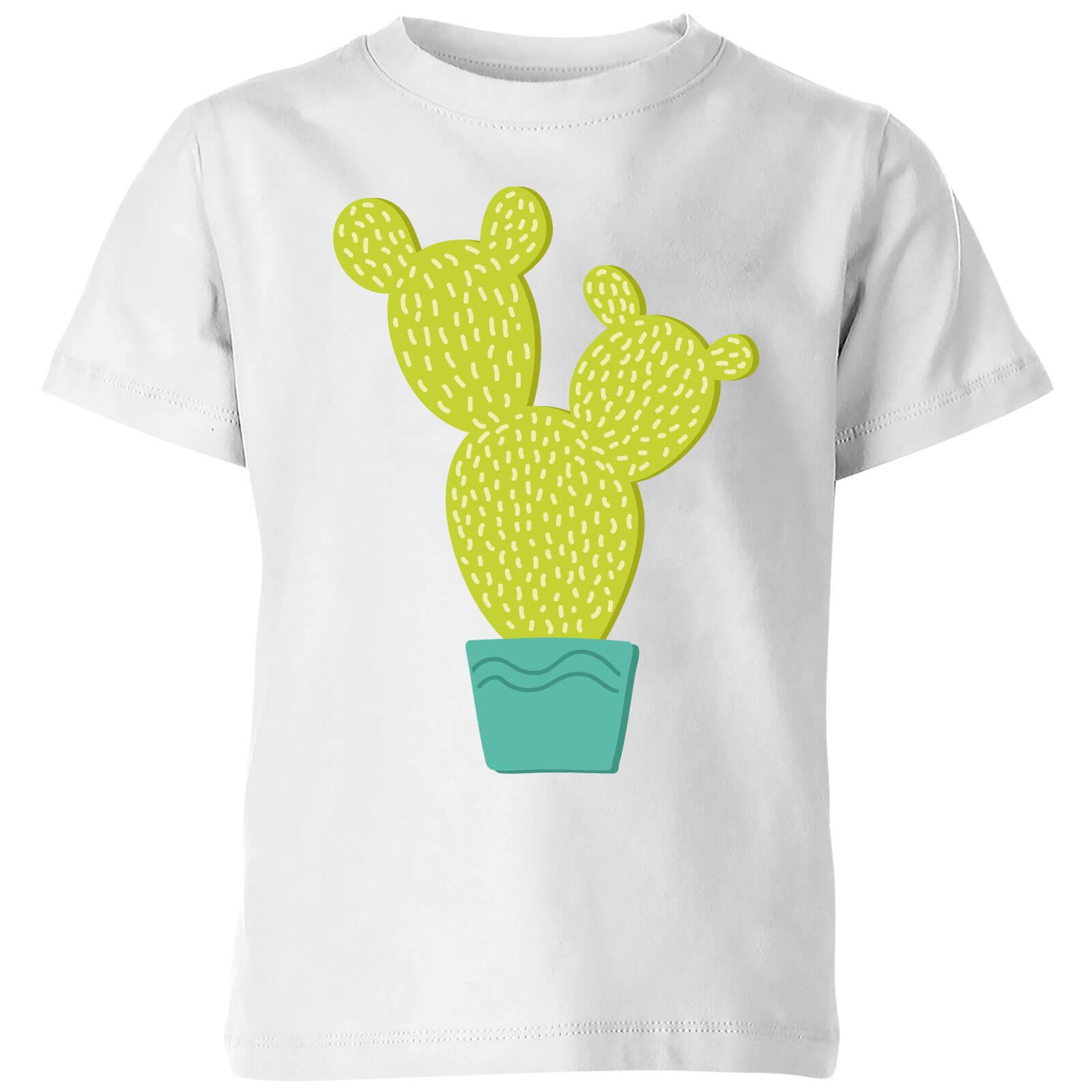 Tall Cactus Kids' T-Shirt - White - 5-6 Years - White