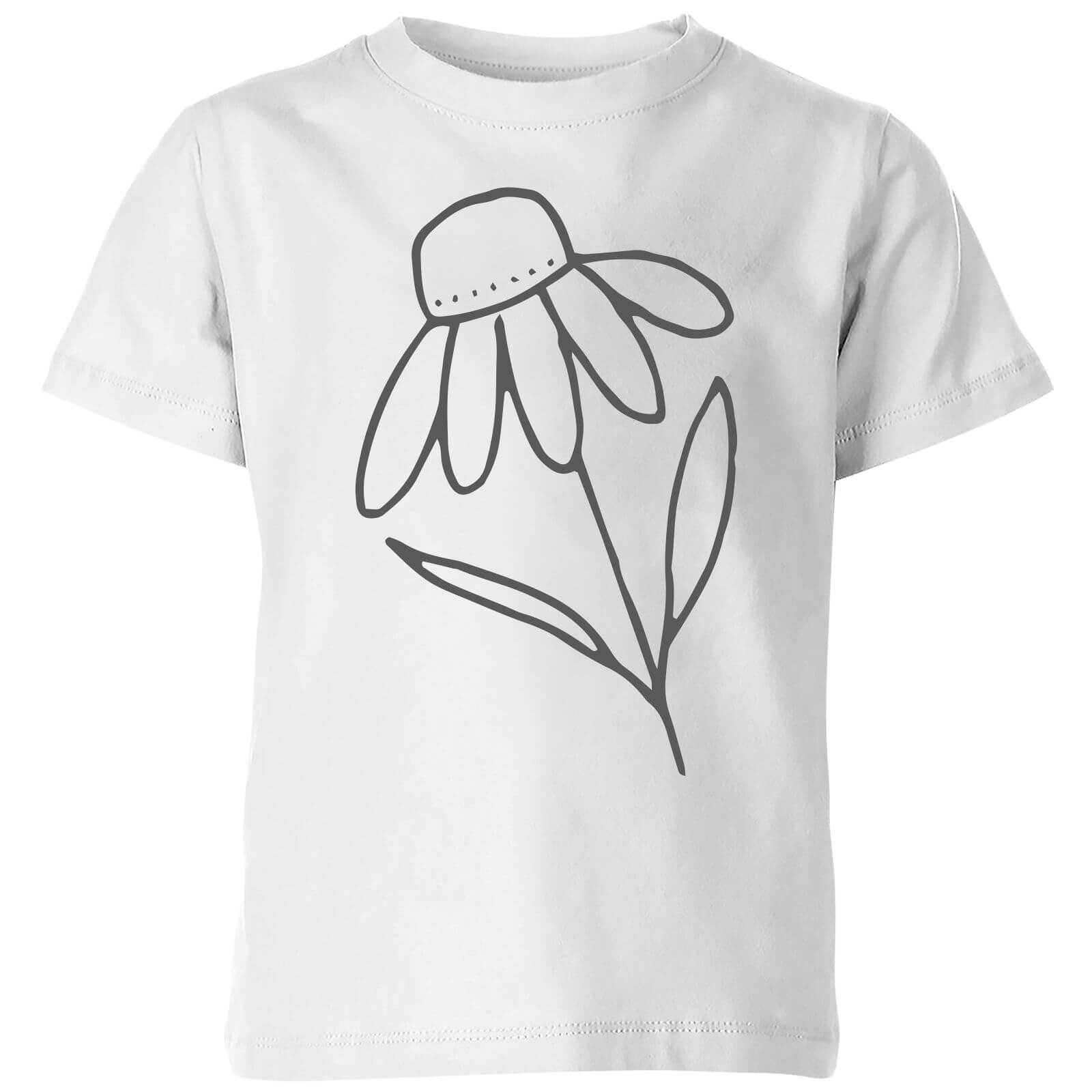 Flower Kids' T-Shirt - White - 5-6 Years - White