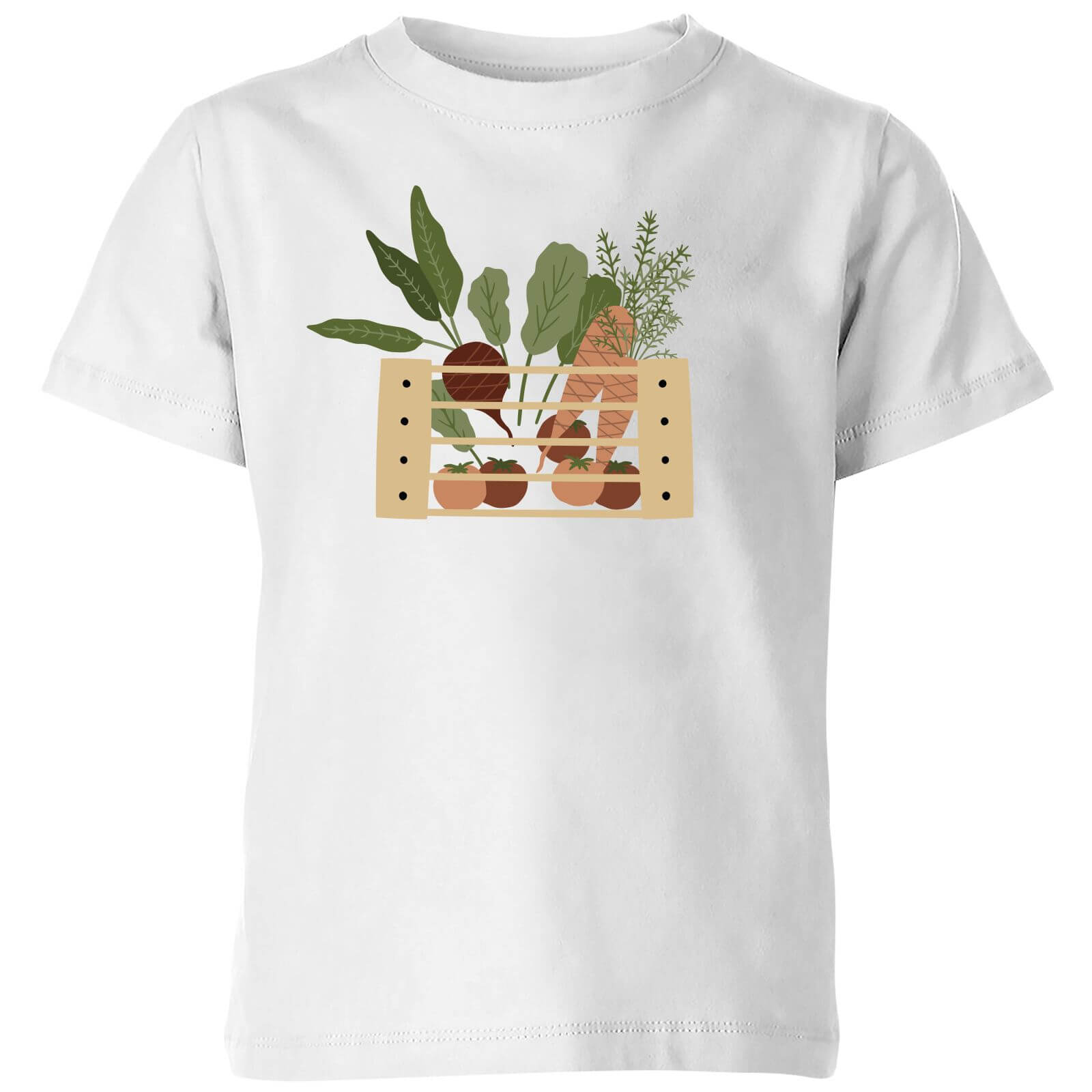 Vegetable Box Kids' T-Shirt - White - 3-4 Years - White