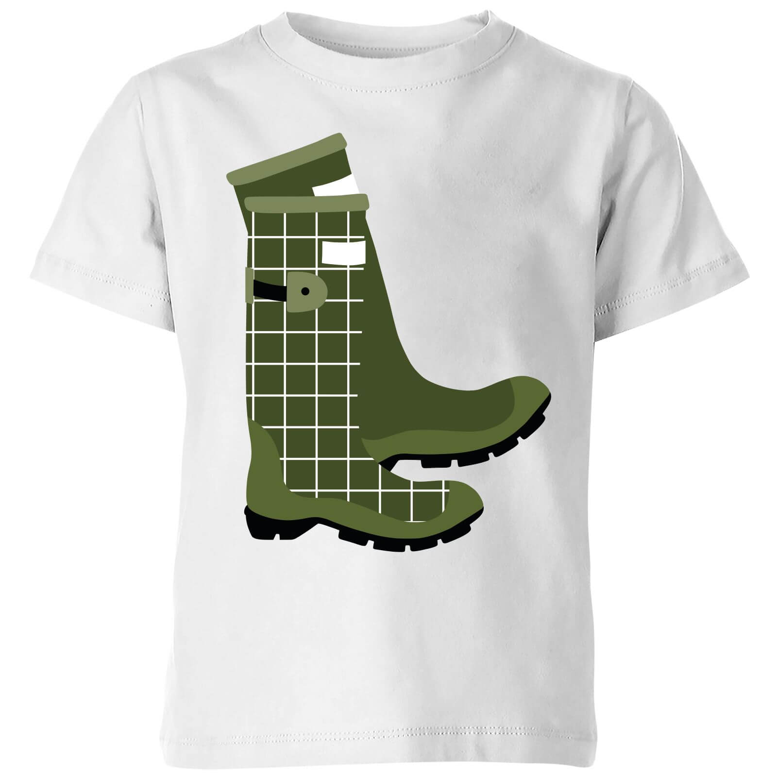 Wellies Kids' T-Shirt - White - 7-8 Years - White
