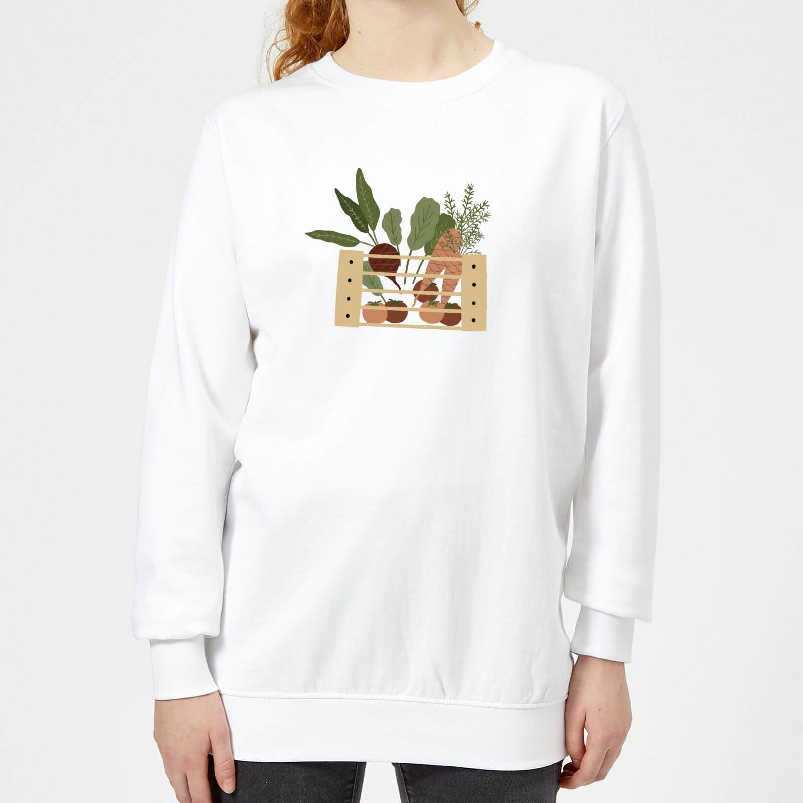 Vegetable Box Women's Sweatshirt - White - M - White